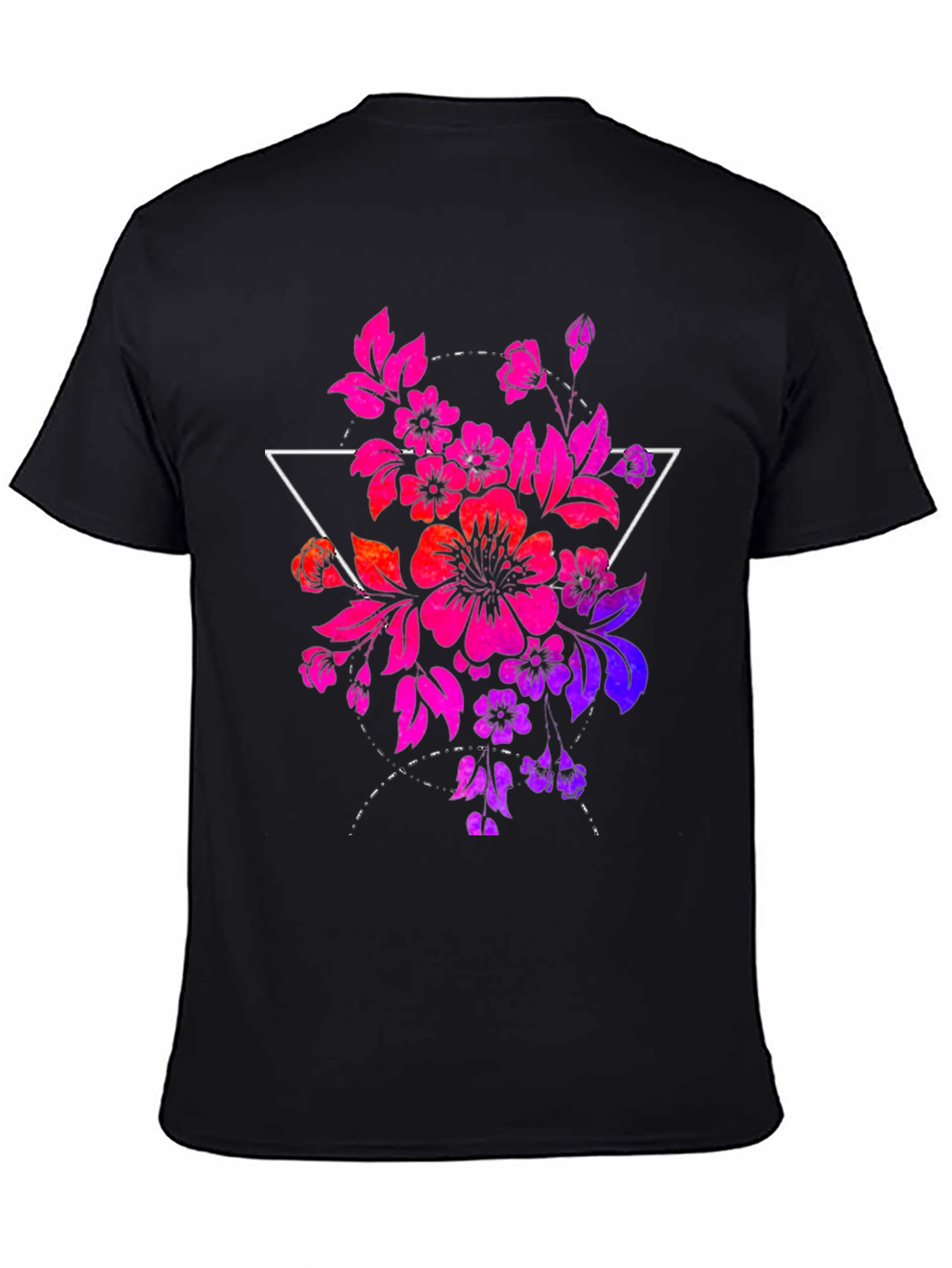 Floral Triangle Graphic T-Shirt