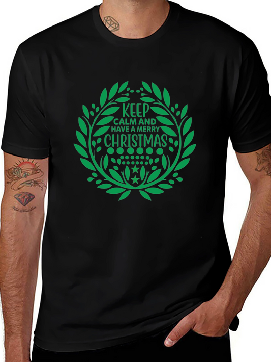 Keep Calm Merry Christmas Graphic Tee