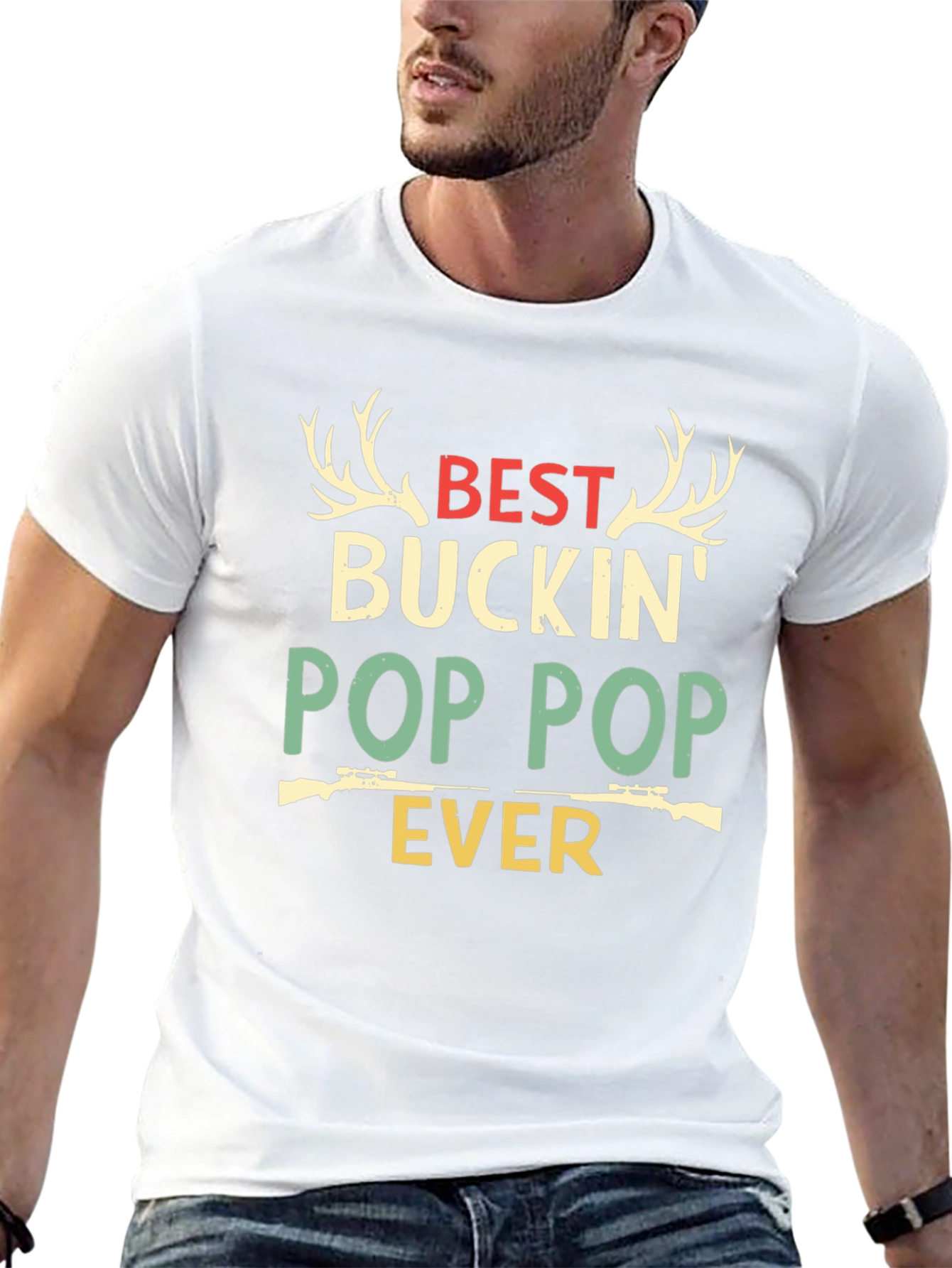 Best Buckin Pop Pop Ever Hunting T-Shirt