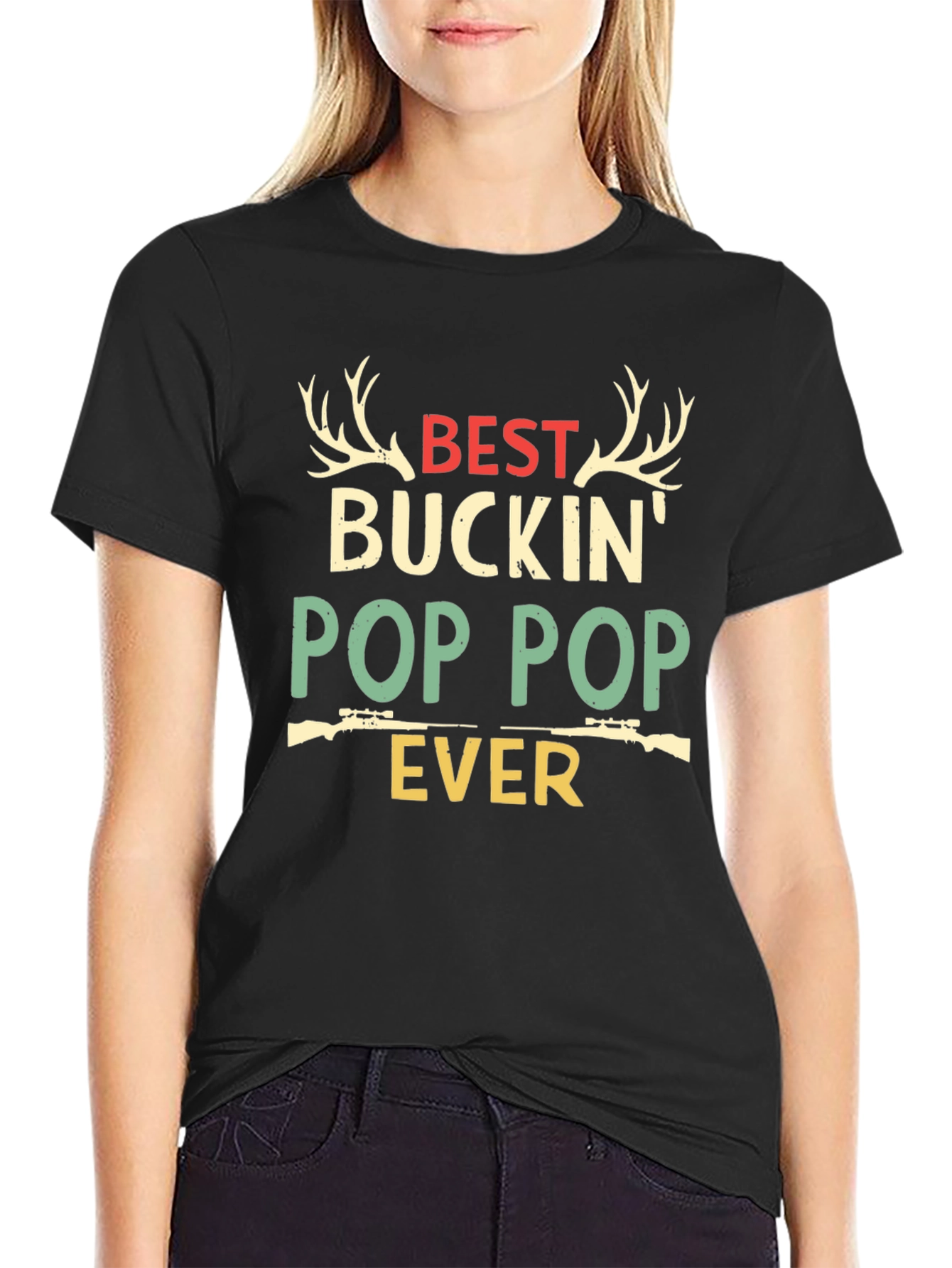 Best Buckin Pop Pop Ever Hunting T-Shirt