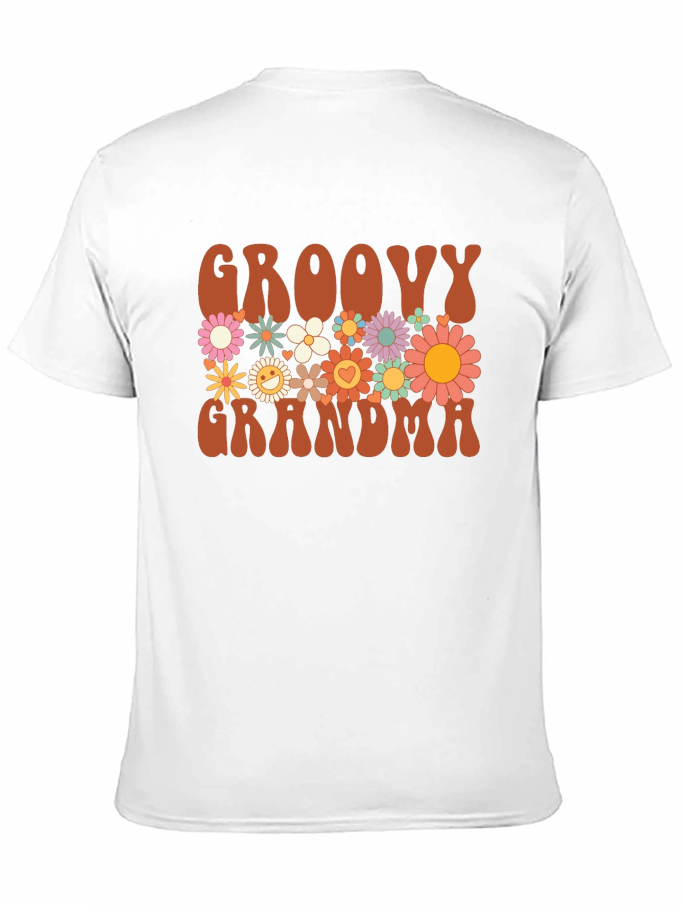 Groovy Grandma Floral T-Shirt - Retro Style
