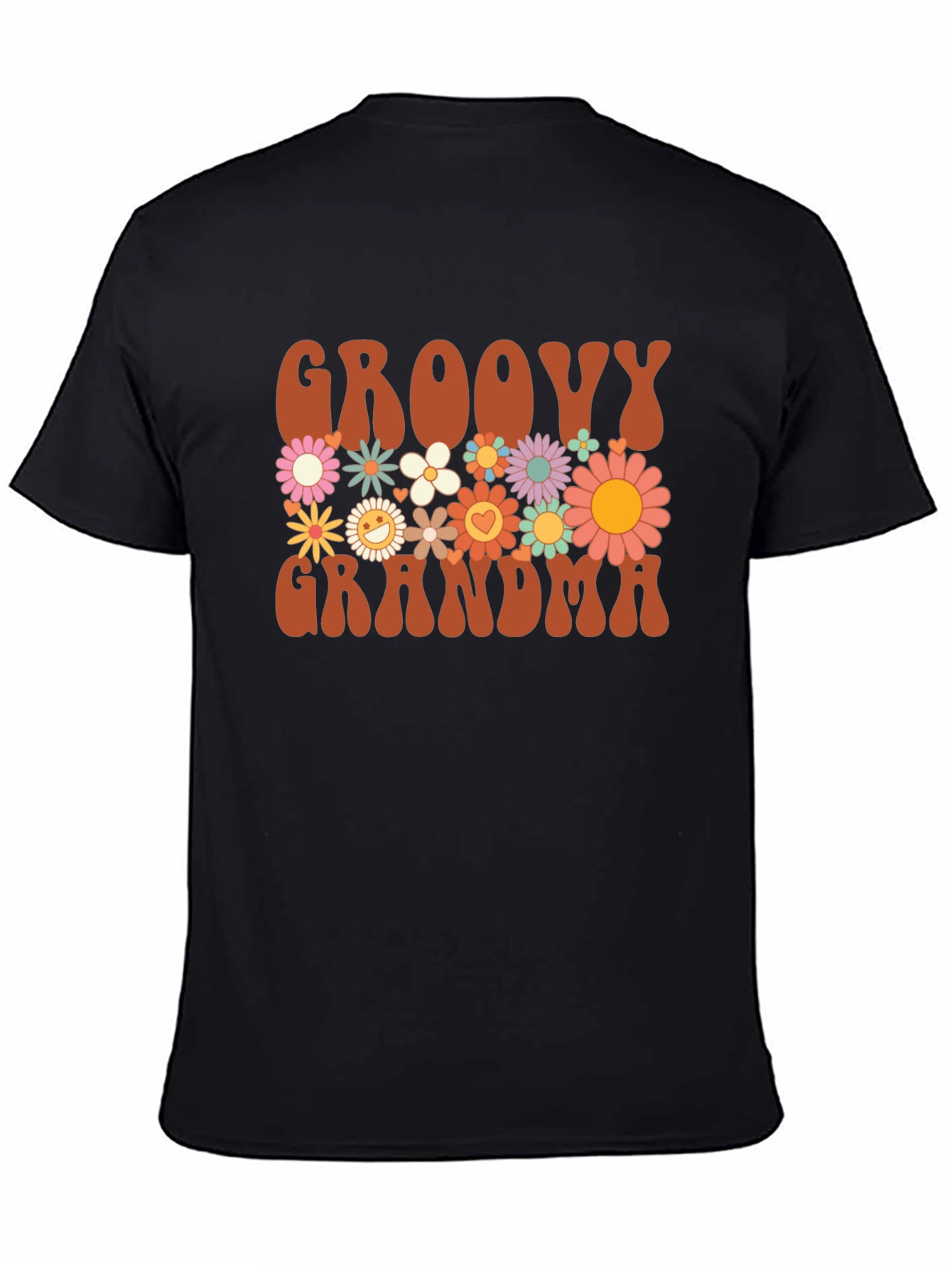 Groovy Grandma Floral T-Shirt - Retro Style