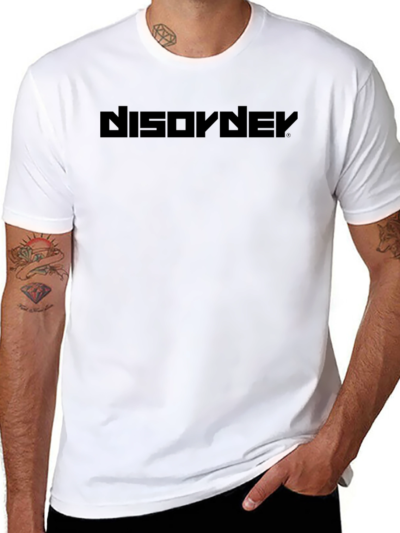 Disorder Graphic Black T-Shirt