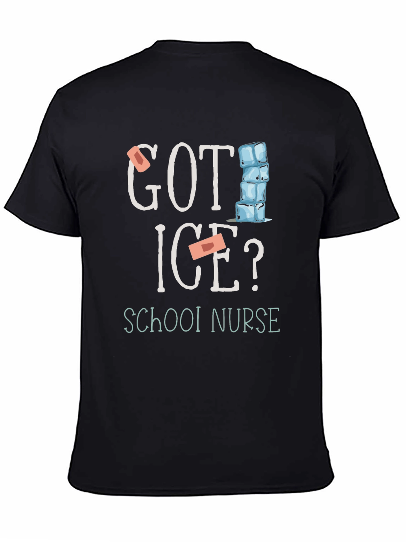 Got Ice? School Nurse Black T-Shirt