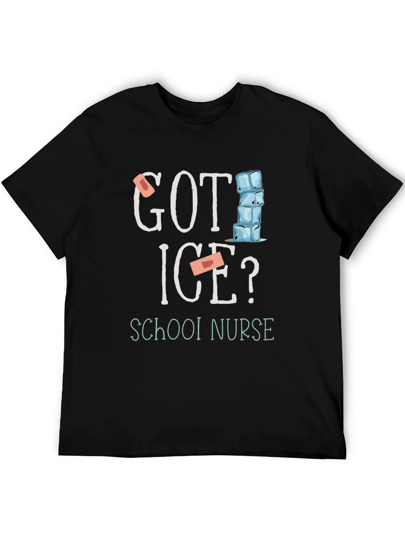 Got Ice? School Nurse Black T-Shirt