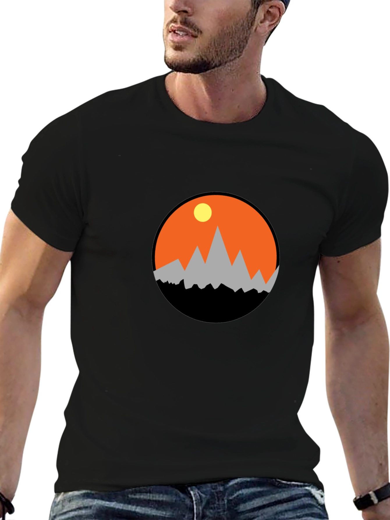 Mountain Sunset Graphic Tee - Adventure Awaits!