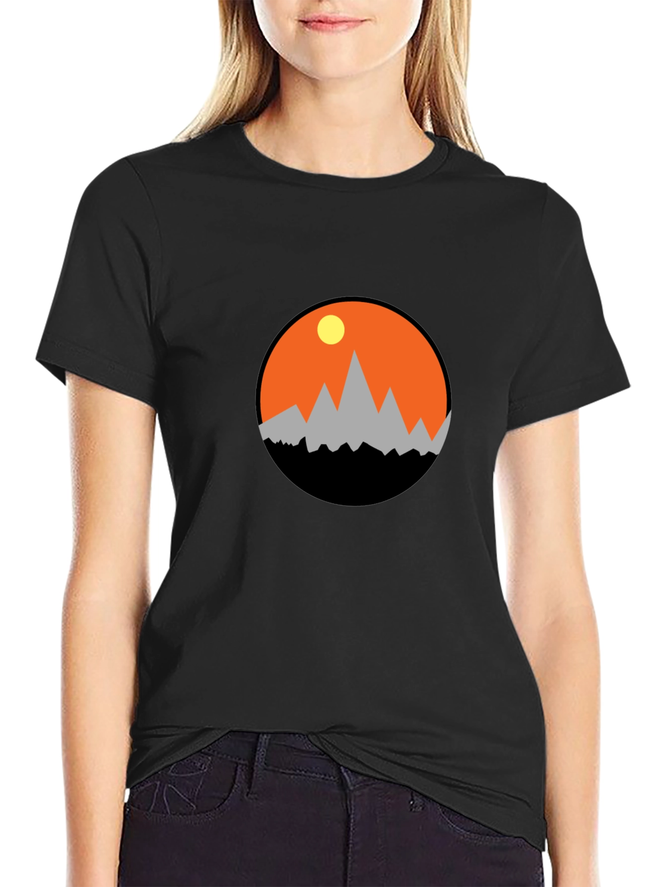 Mountain Sunset Graphic Tee - Adventure Awaits!