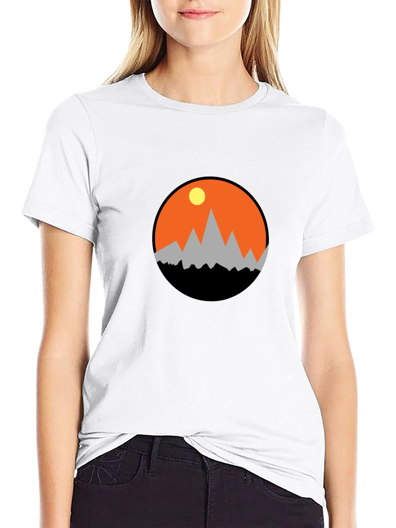 Mountain Sunset Graphic Tee - Adventure Awaits!