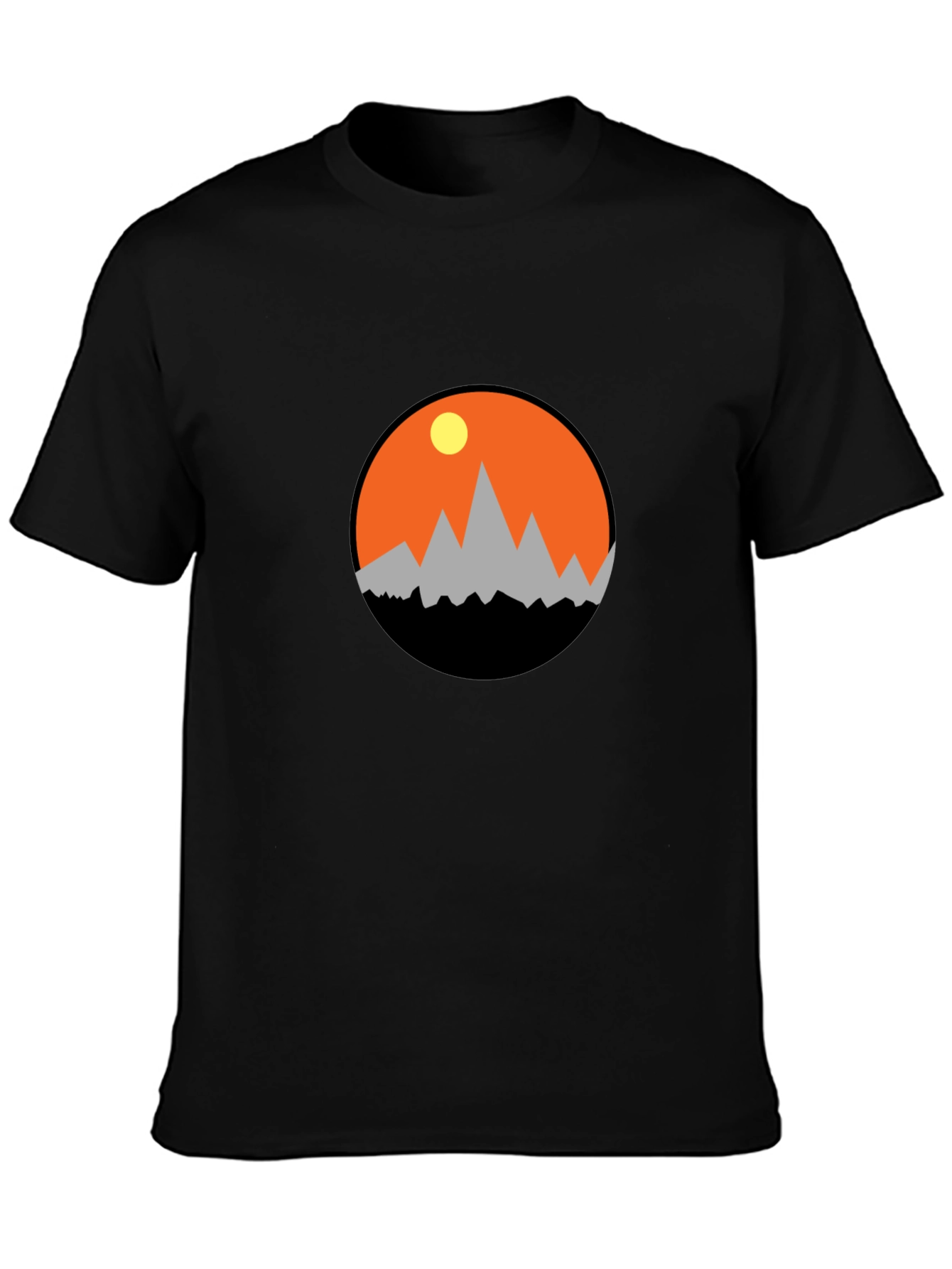 Mountain Sunset Graphic Tee - Adventure Awaits!