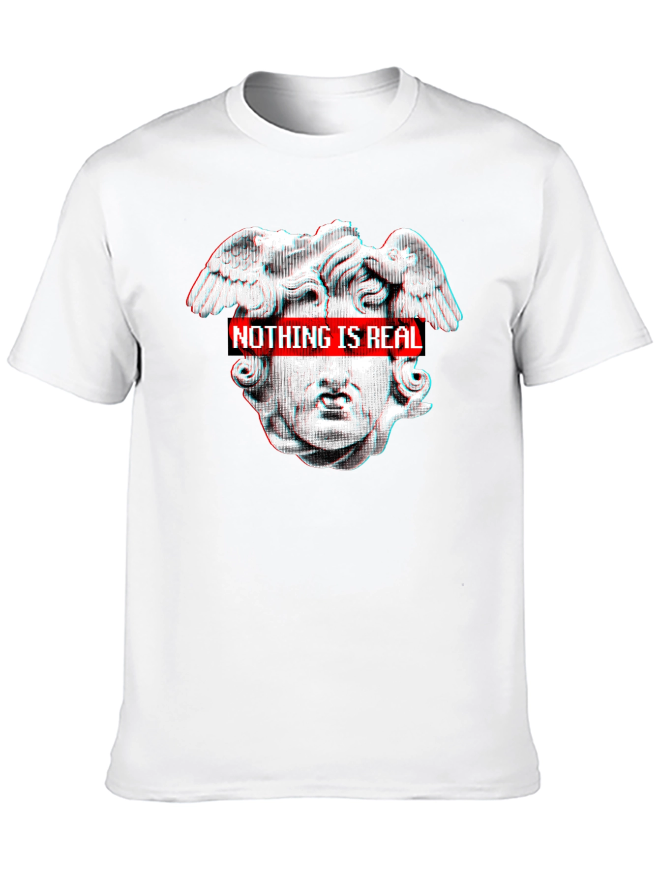 Nothing Is Real Black Graphic Tee