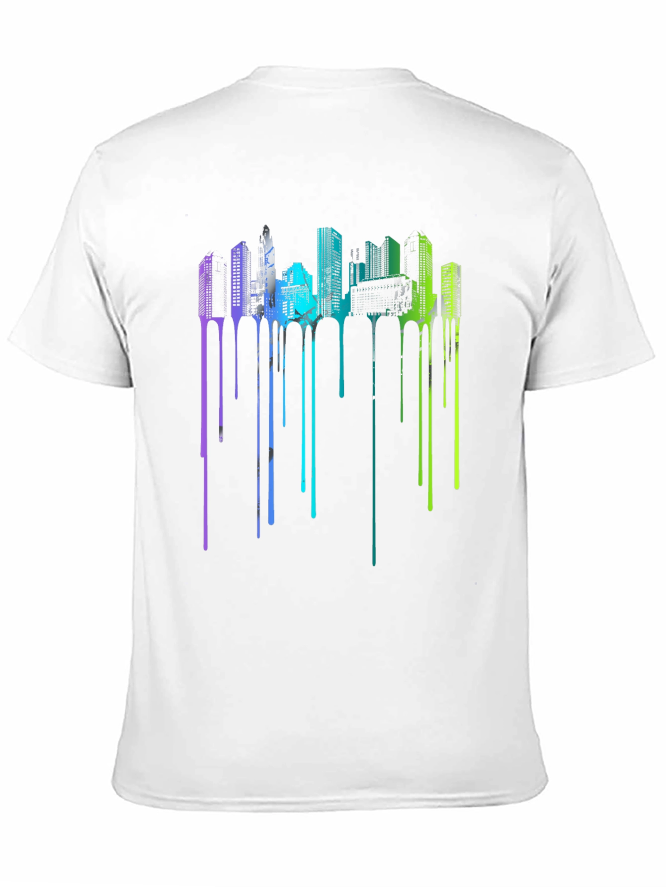 Urban Drip Tee - Cityscape Graphic T-Shirt