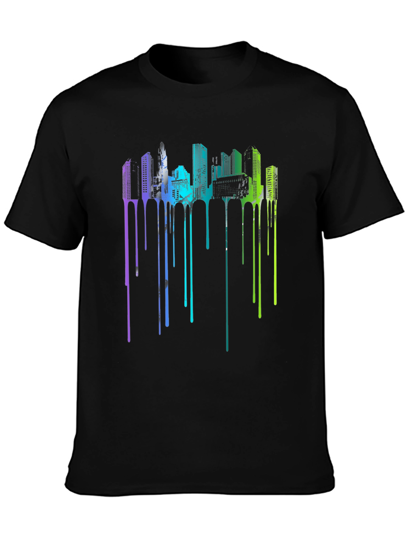 Urban Drip Tee - Cityscape Graphic T-Shirt