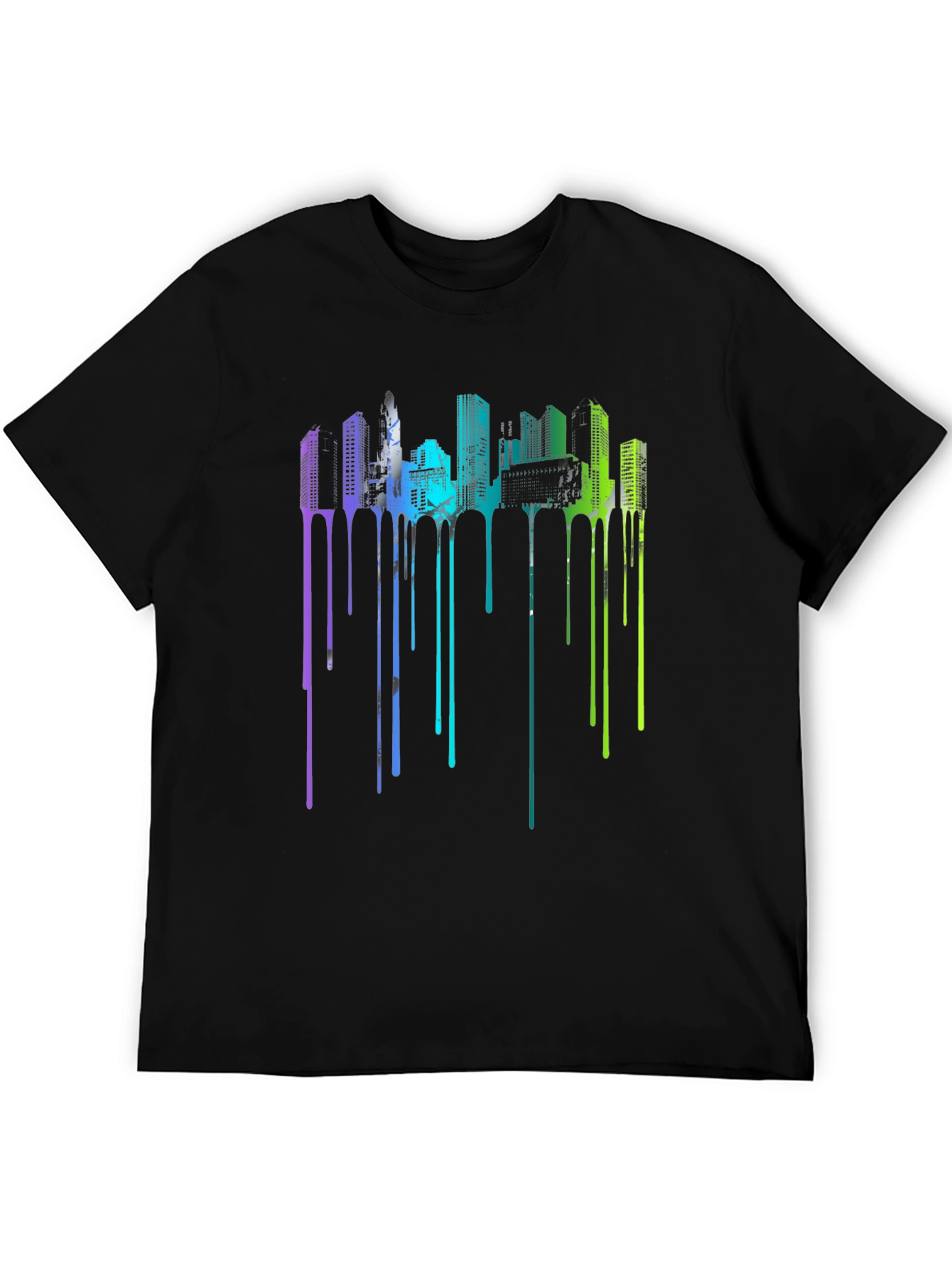 Urban Drip Tee - Cityscape Graphic T-Shirt