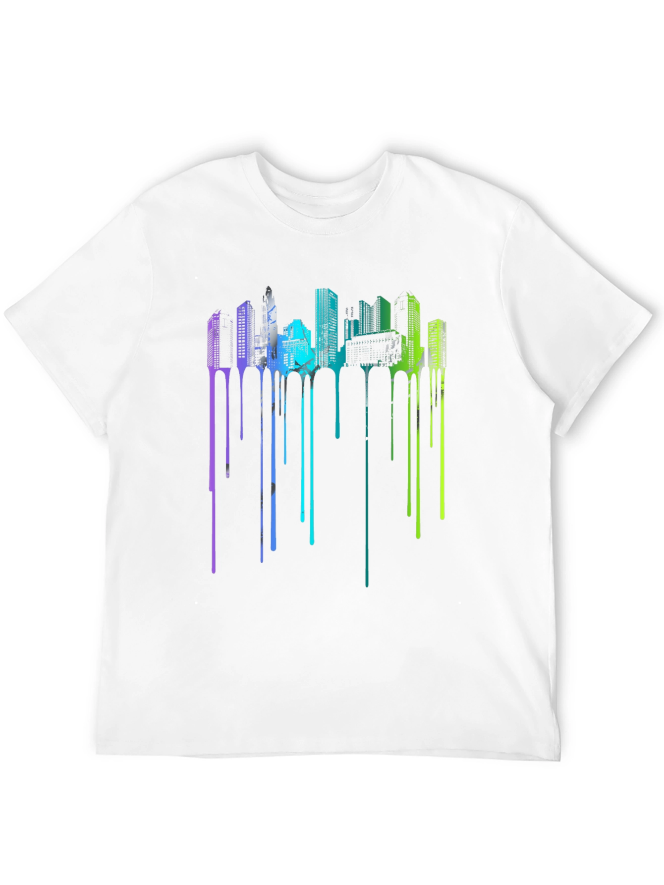 Urban Drip Tee - Cityscape Graphic T-Shirt