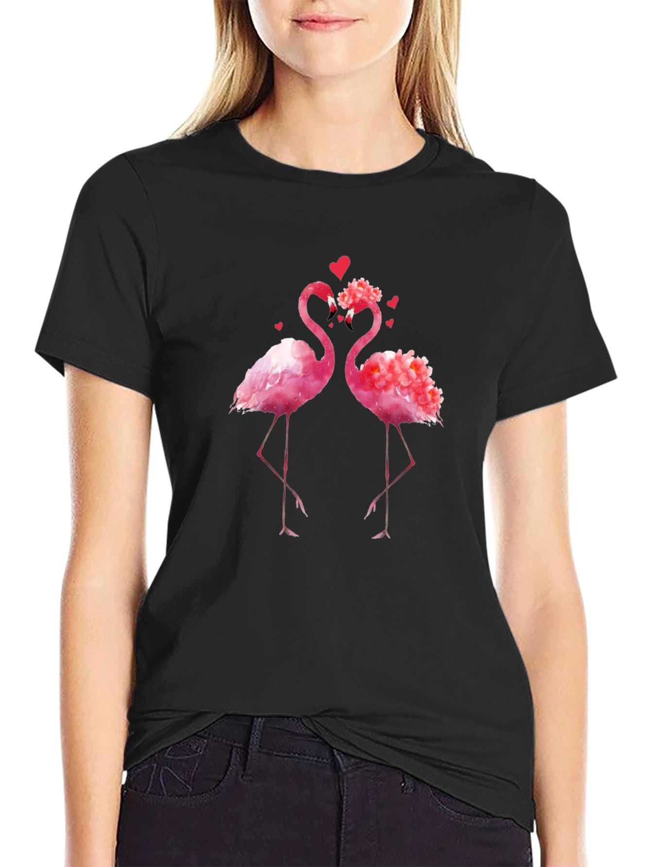 Flamingo Love Graphic T-Shirt