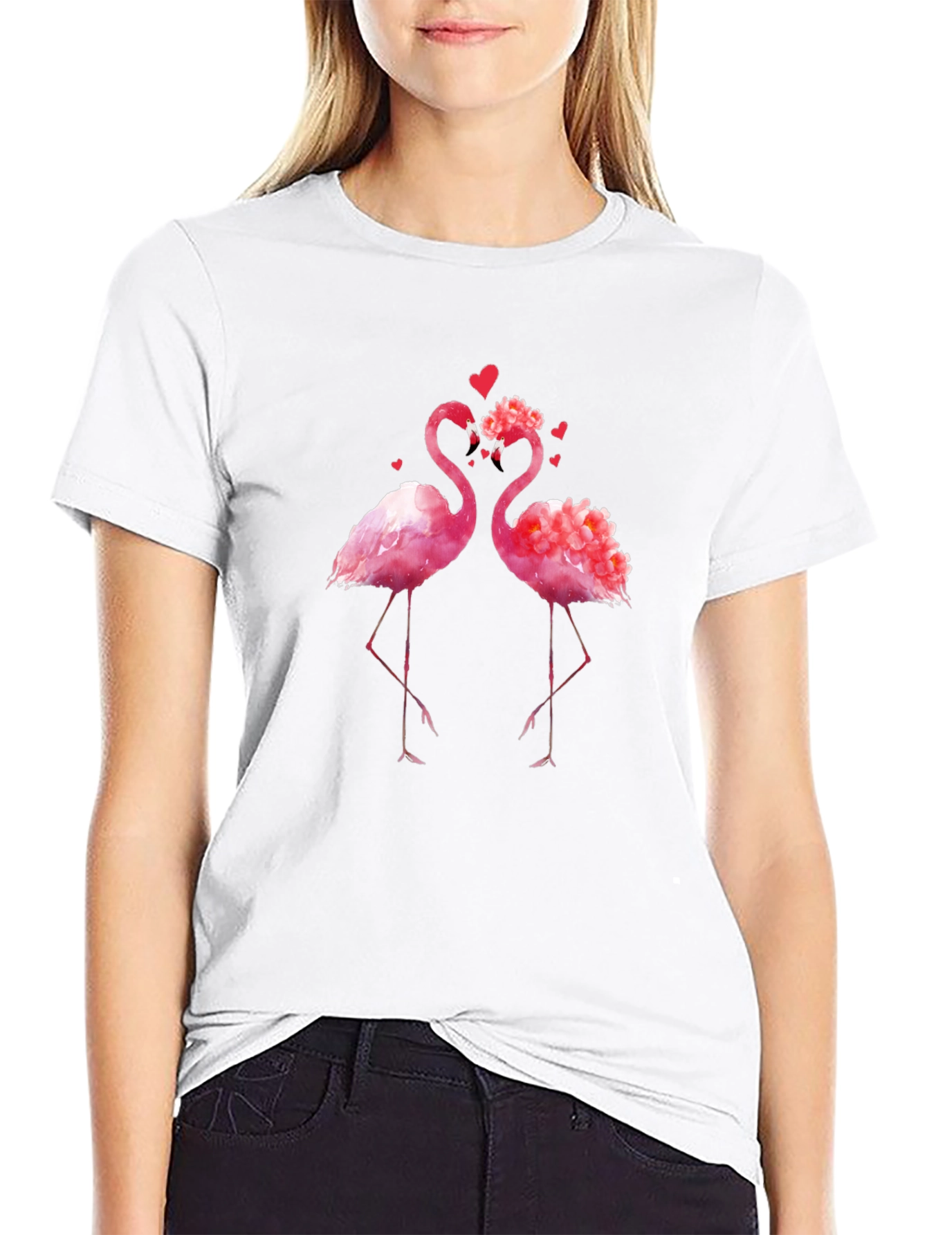 Flamingo Love Graphic T-Shirt