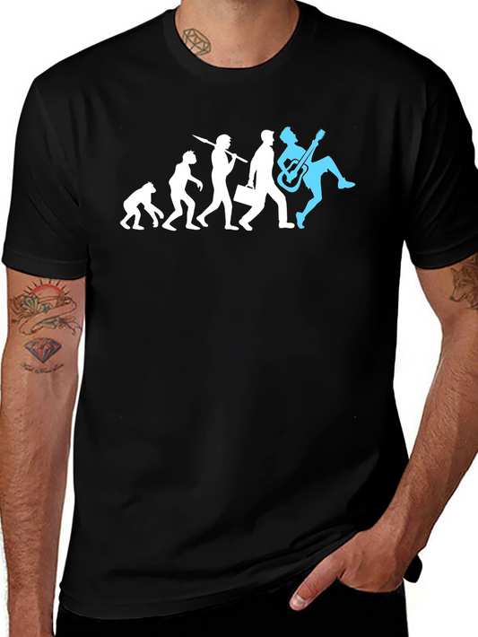 Evolution of Rock T-Shirt - Funny Musician Tee