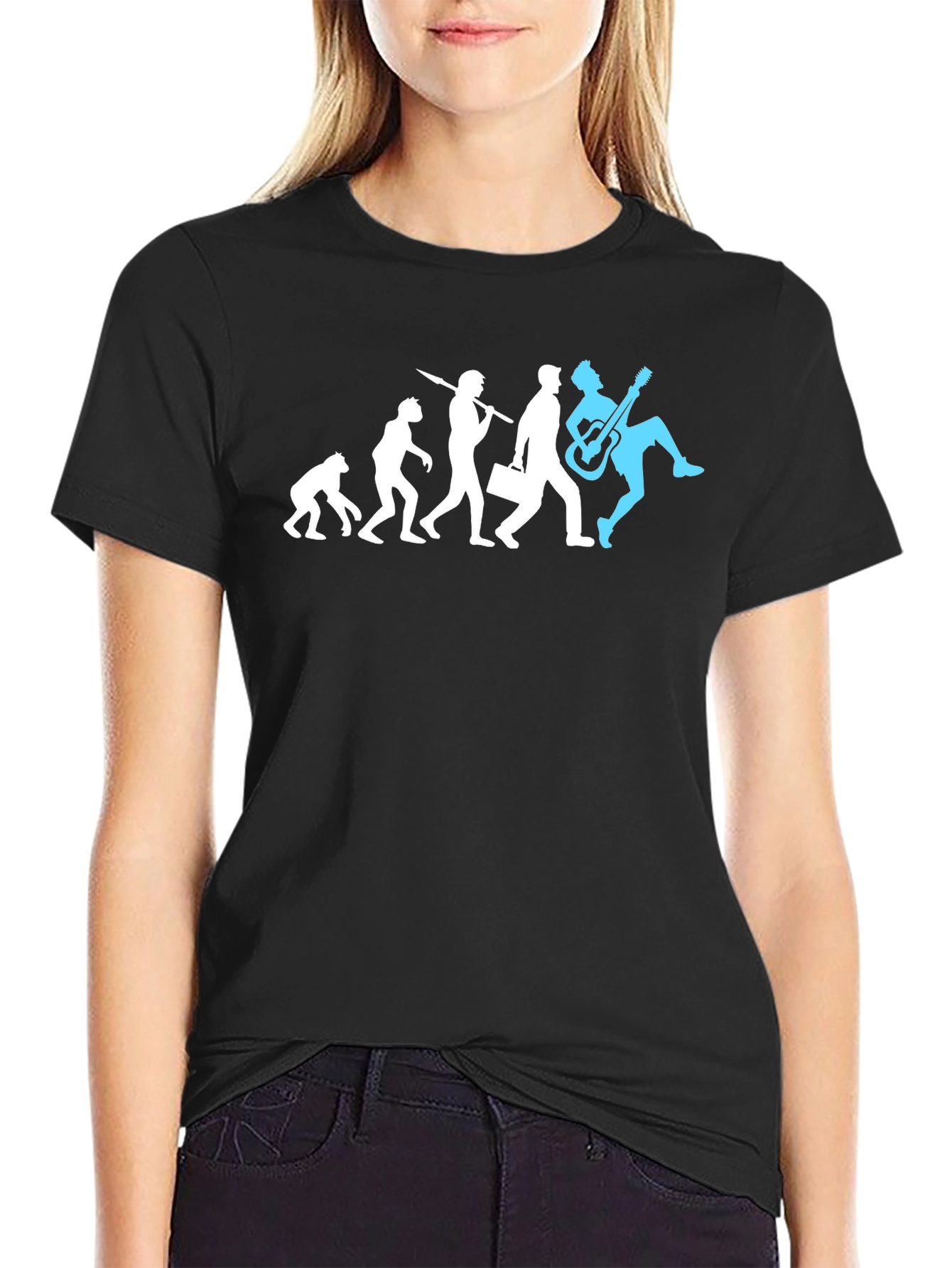 Evolution of Rock T-Shirt - Funny Musician Tee