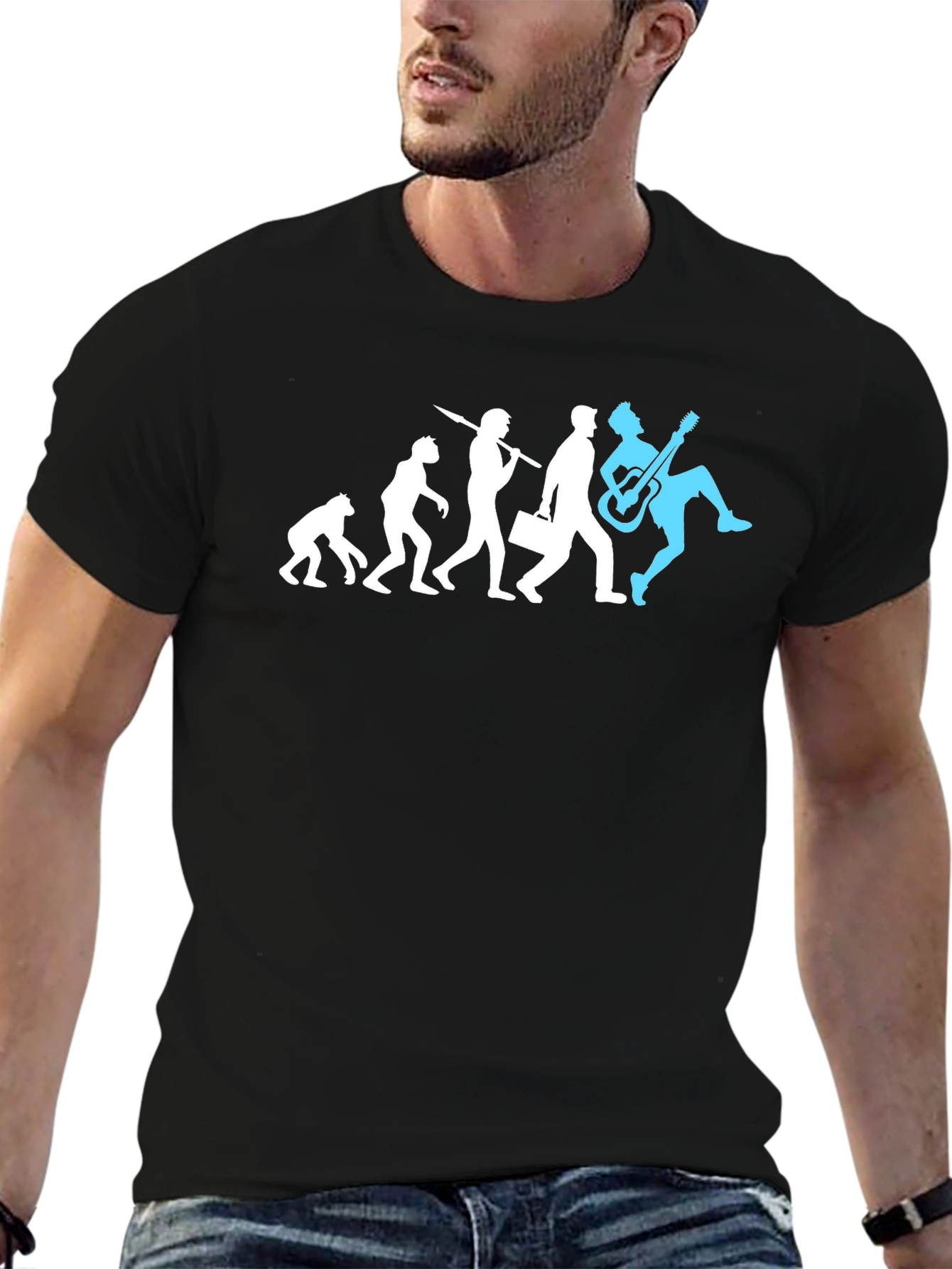 Evolution of Rock T-Shirt - Funny Musician Tee