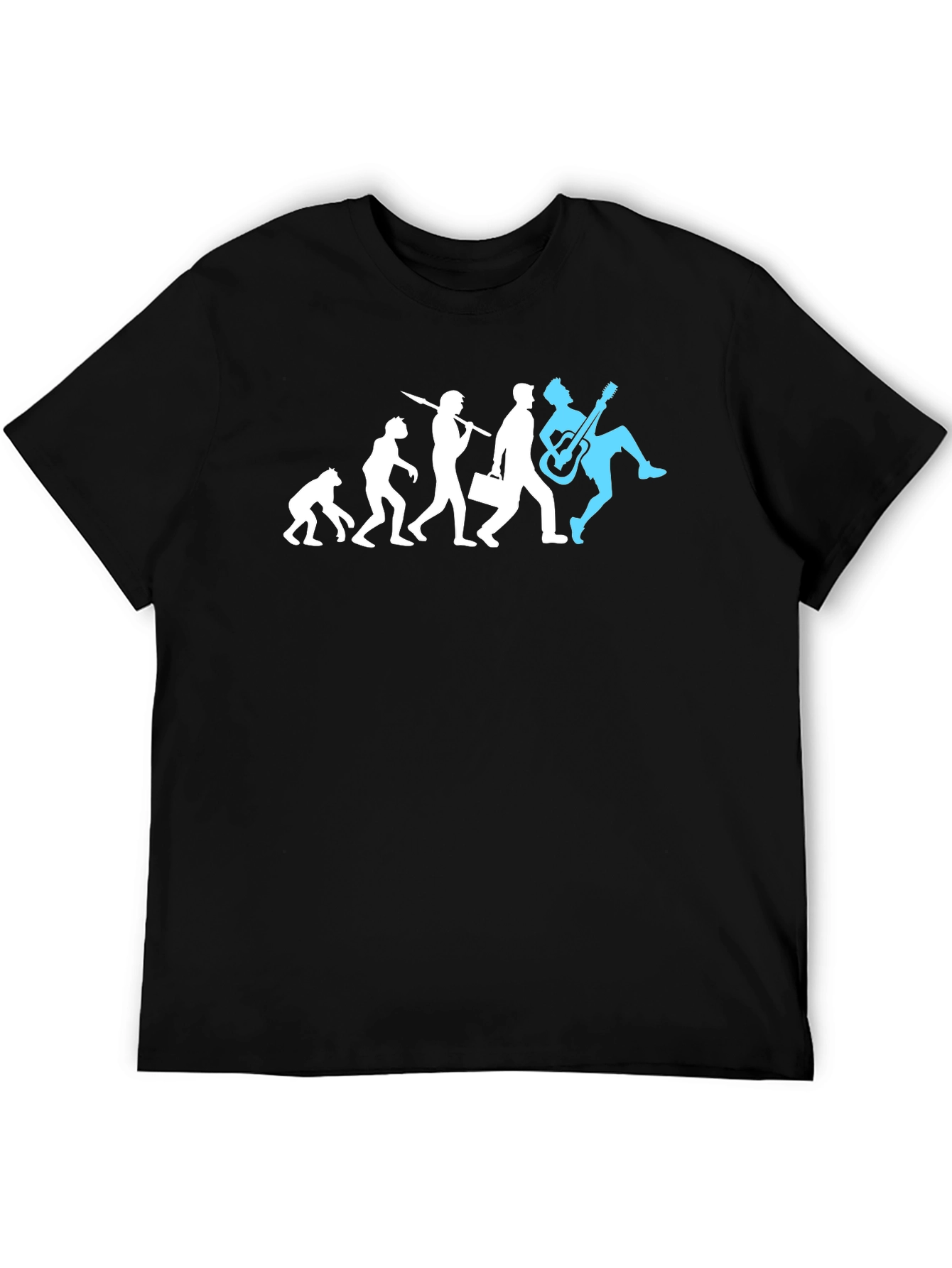 Evolution of Rock T-Shirt - Funny Musician Tee