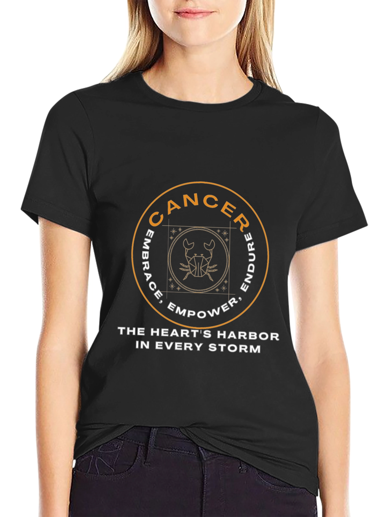 Cancer Zodiac T-Shirt: Embrace Empower Endure