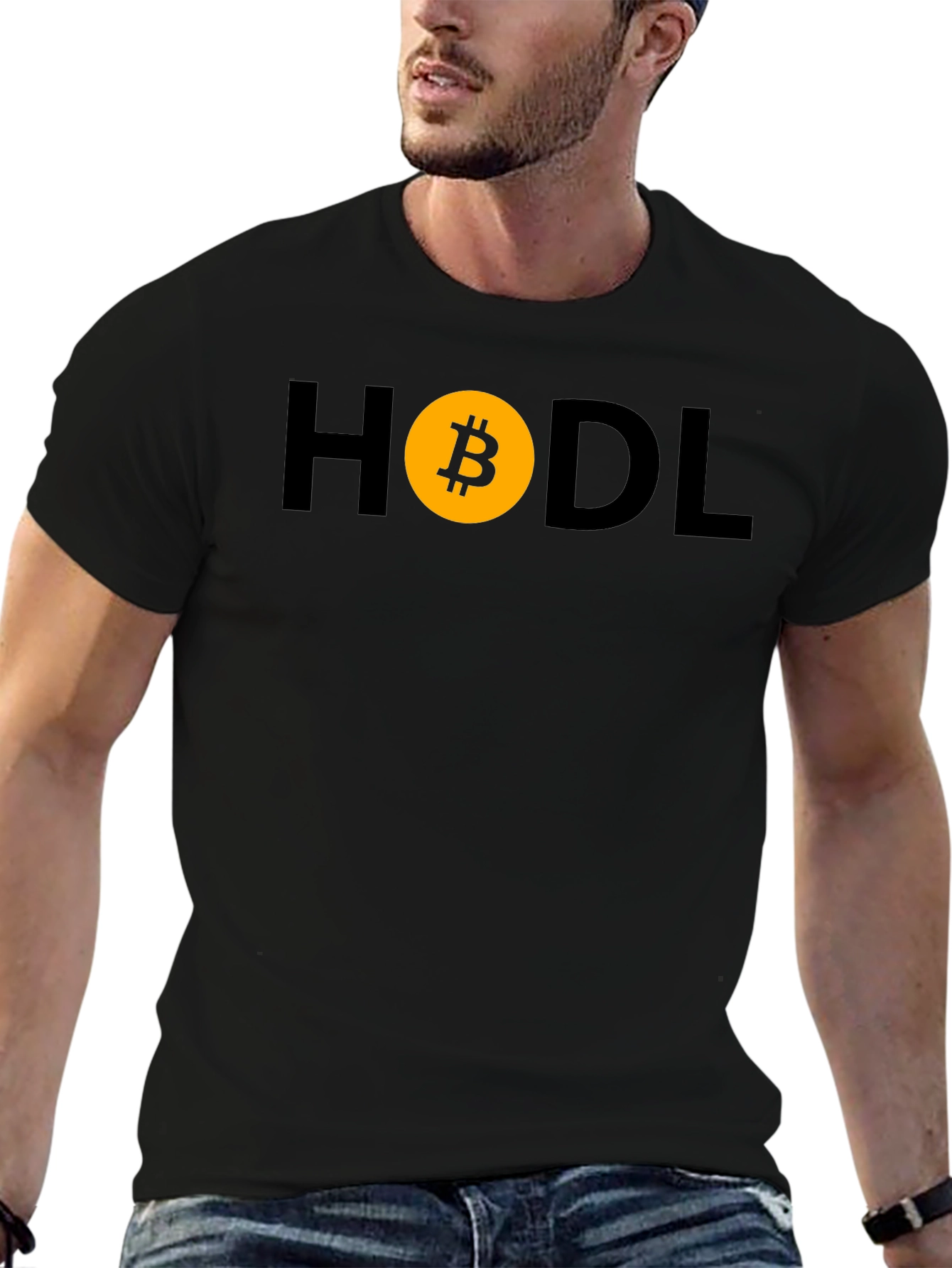 HODL Bitcoin Black T-Shirt - Crypto Currency