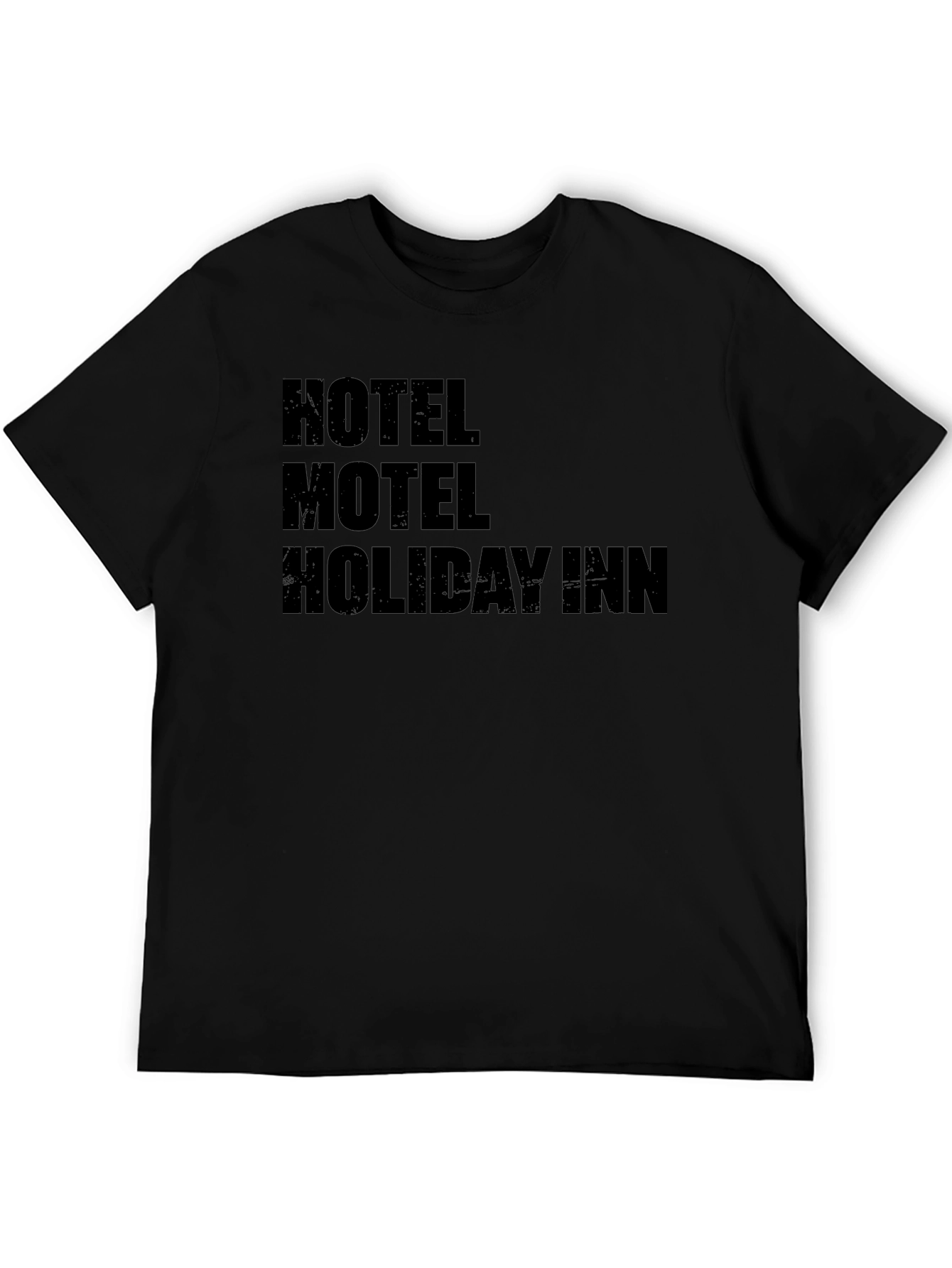 Hotel Motel Holiday Inn Black Graphic Tee