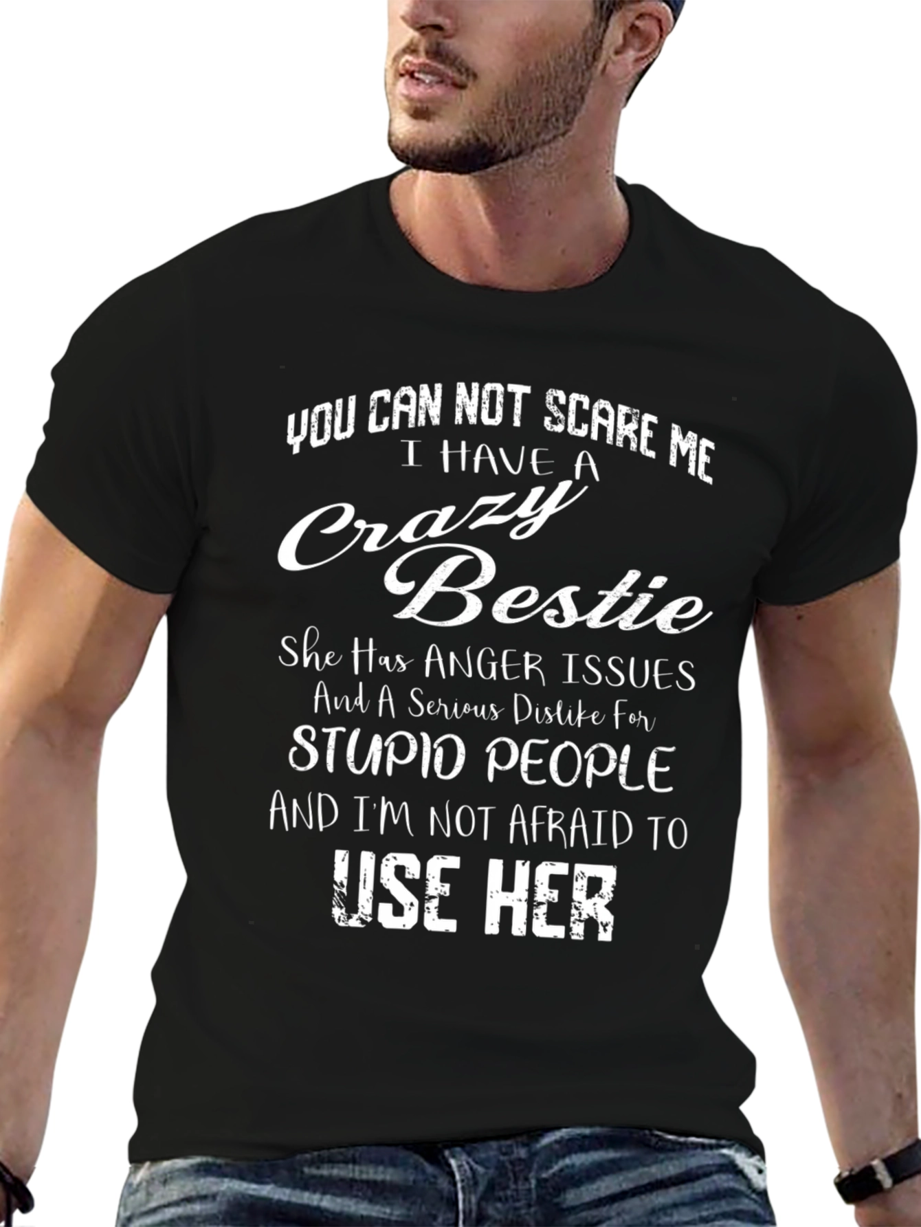 Crazy Bestie Graphic Tee