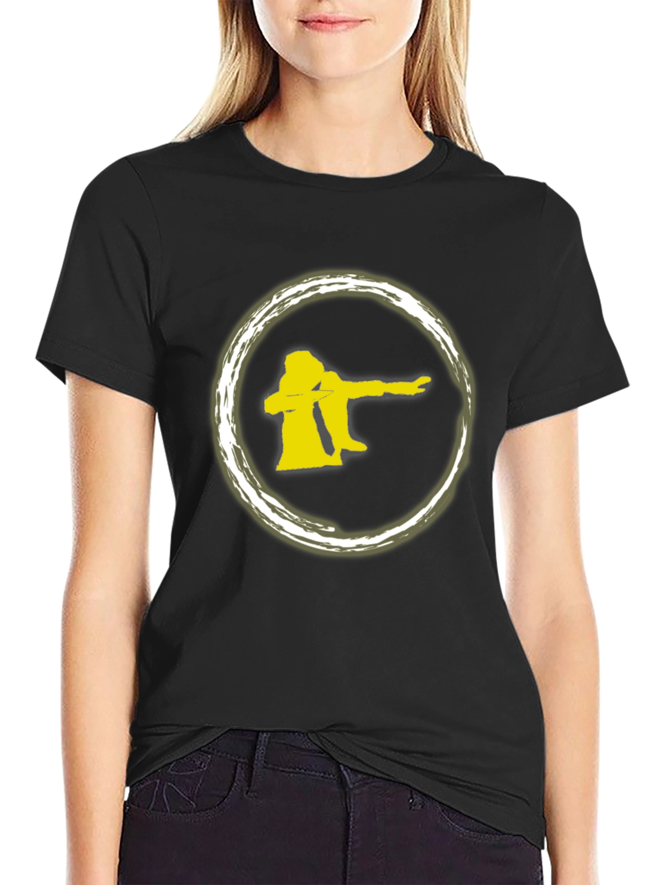 Dab Dance Graphic Tee - Trendy Black T-Shirt