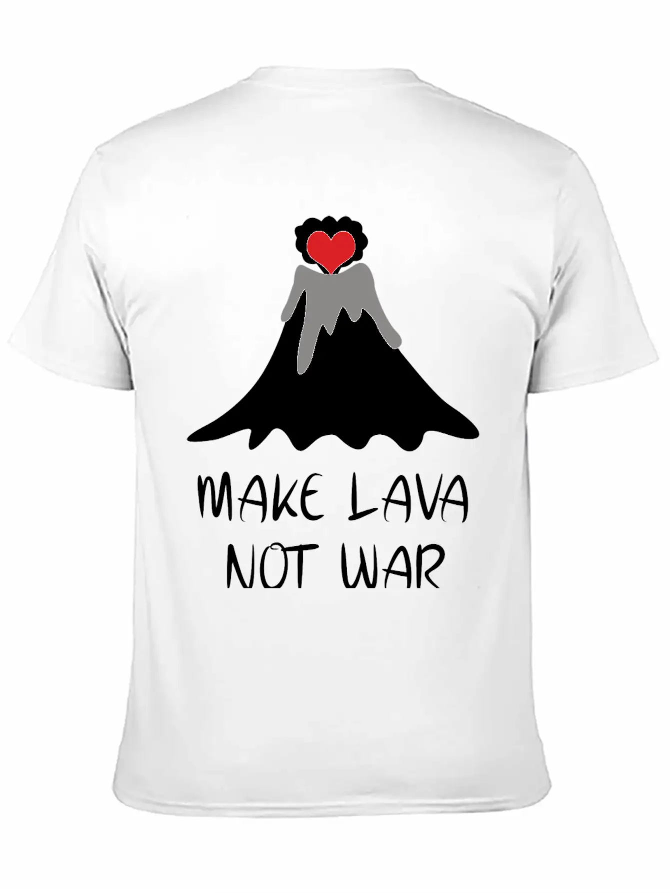 Make Lava Not War Unisex Casual T-Shirt – Clean Design For Daily Comfort