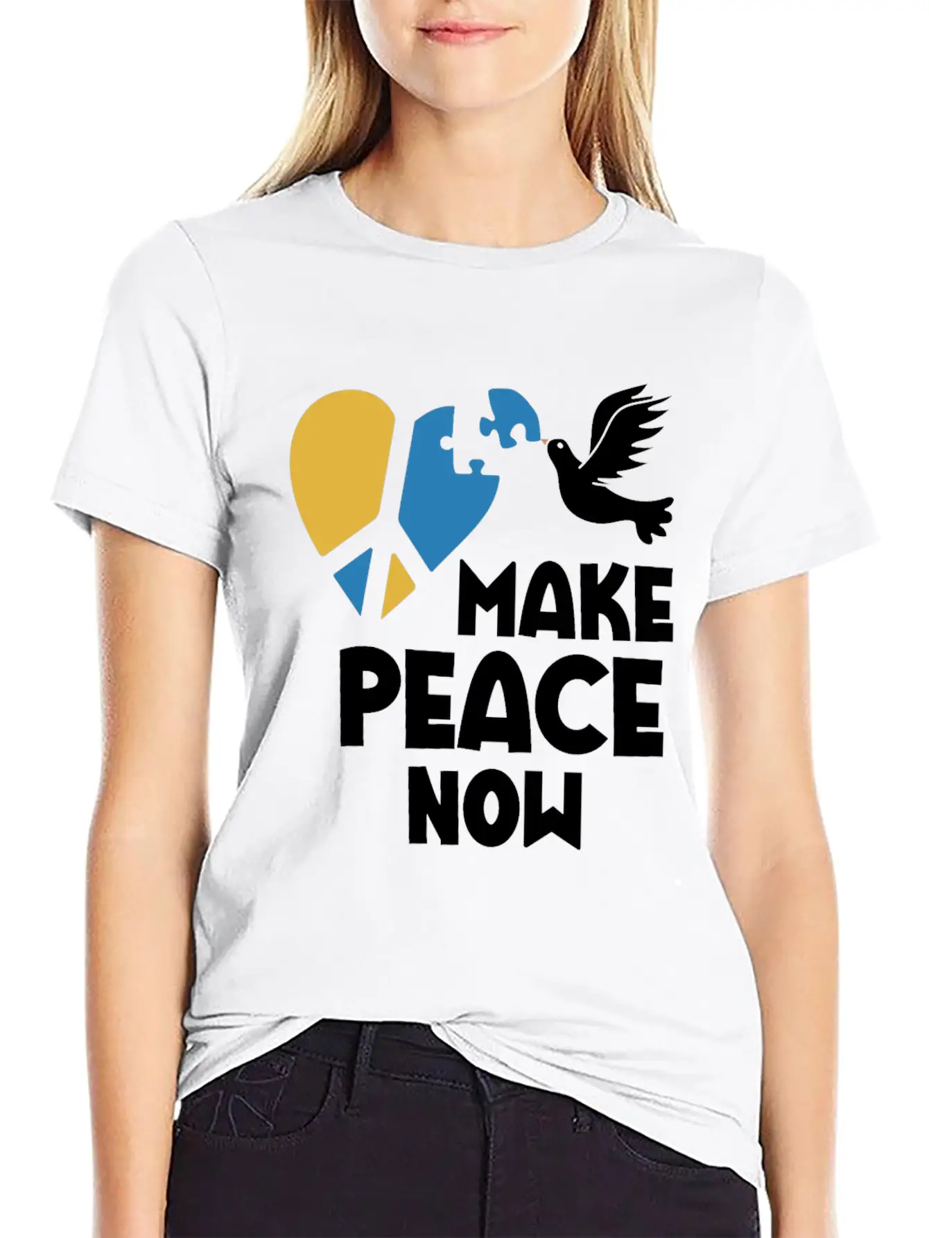 Make Peace Now In Ukraine And Have Mercy On Your B Unisex Casual T-Shirt – Clean Design For Daily Comfort