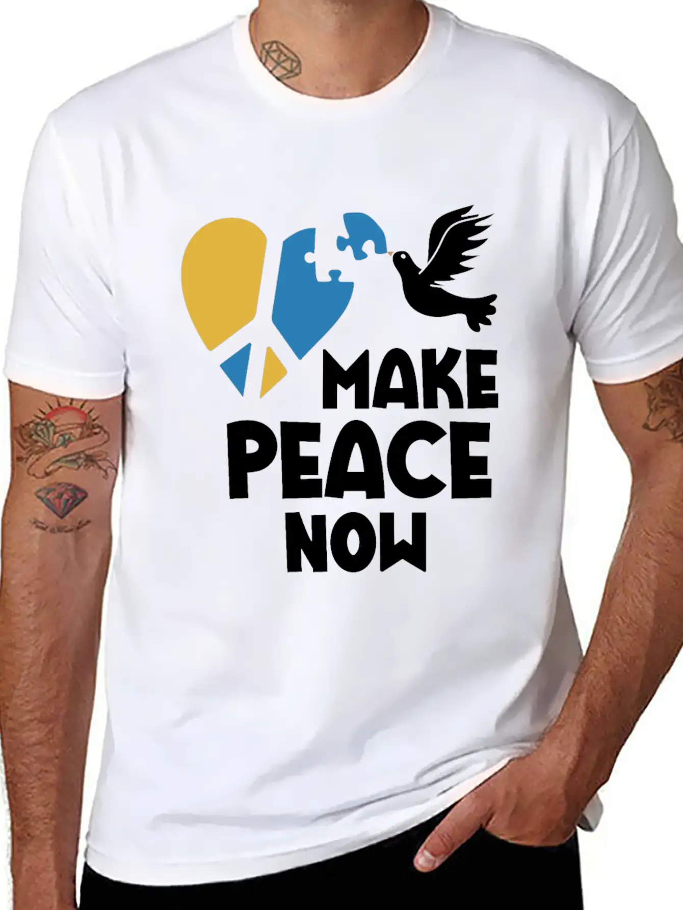 Make Peace Now In Ukraine And Have Mercy On Your B Unisex Casual T-Shirt – Clean Design For Daily Comfort