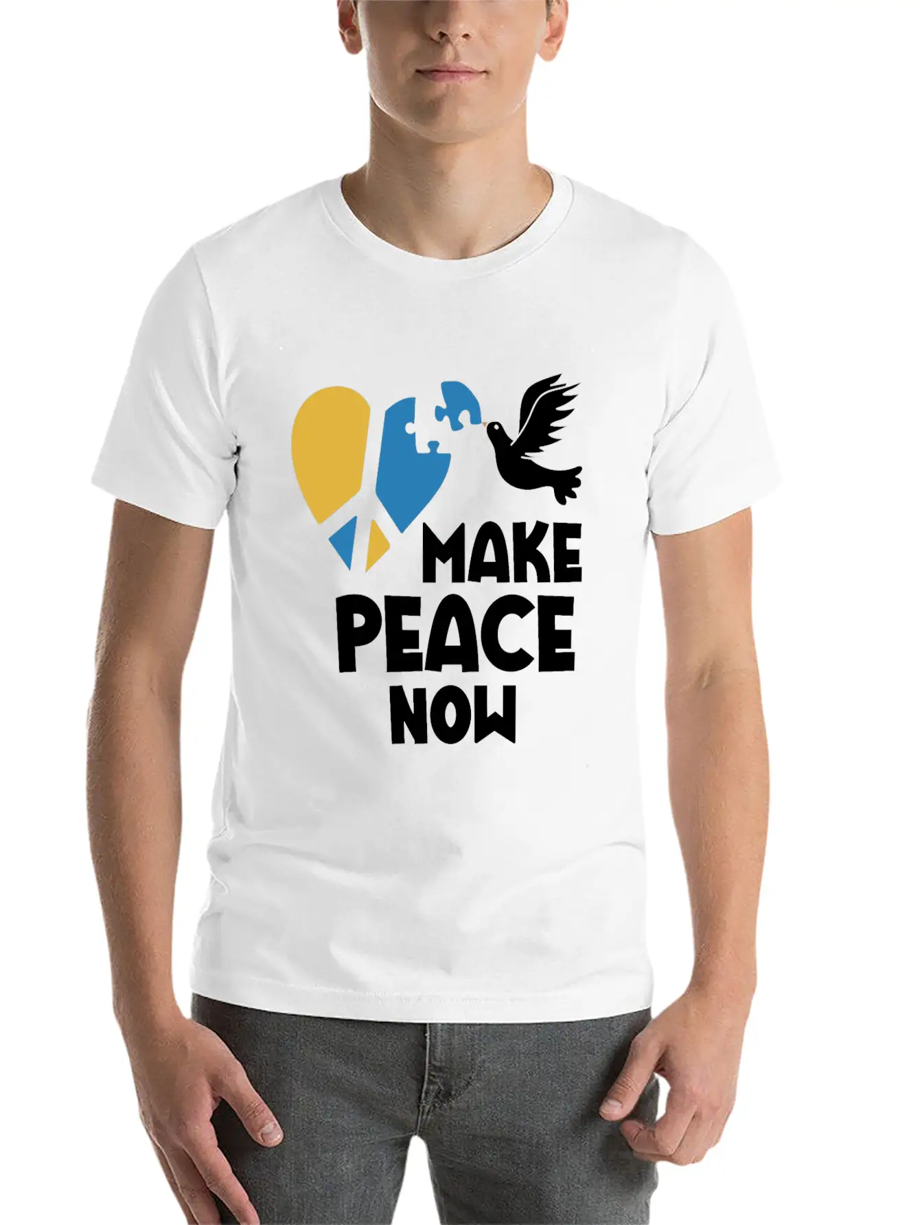 Make Peace Now In Ukraine And Have Mercy On Your B Unisex Casual T-Shirt – Clean Design For Daily Comfort