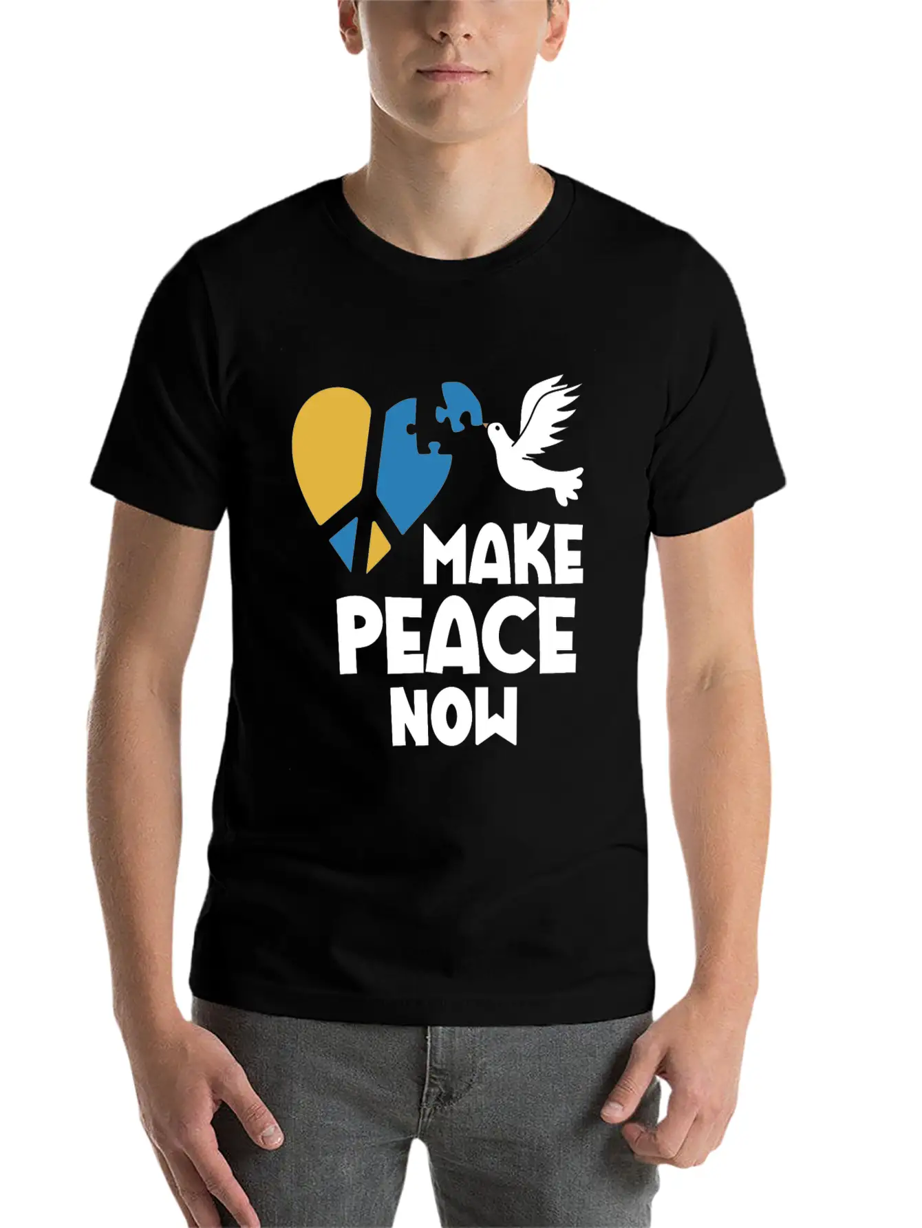 Make Peace Now In Ukraine And Have Mercy On Your B Unisex Casual T-Shirt – Clean Design For Daily Comfort