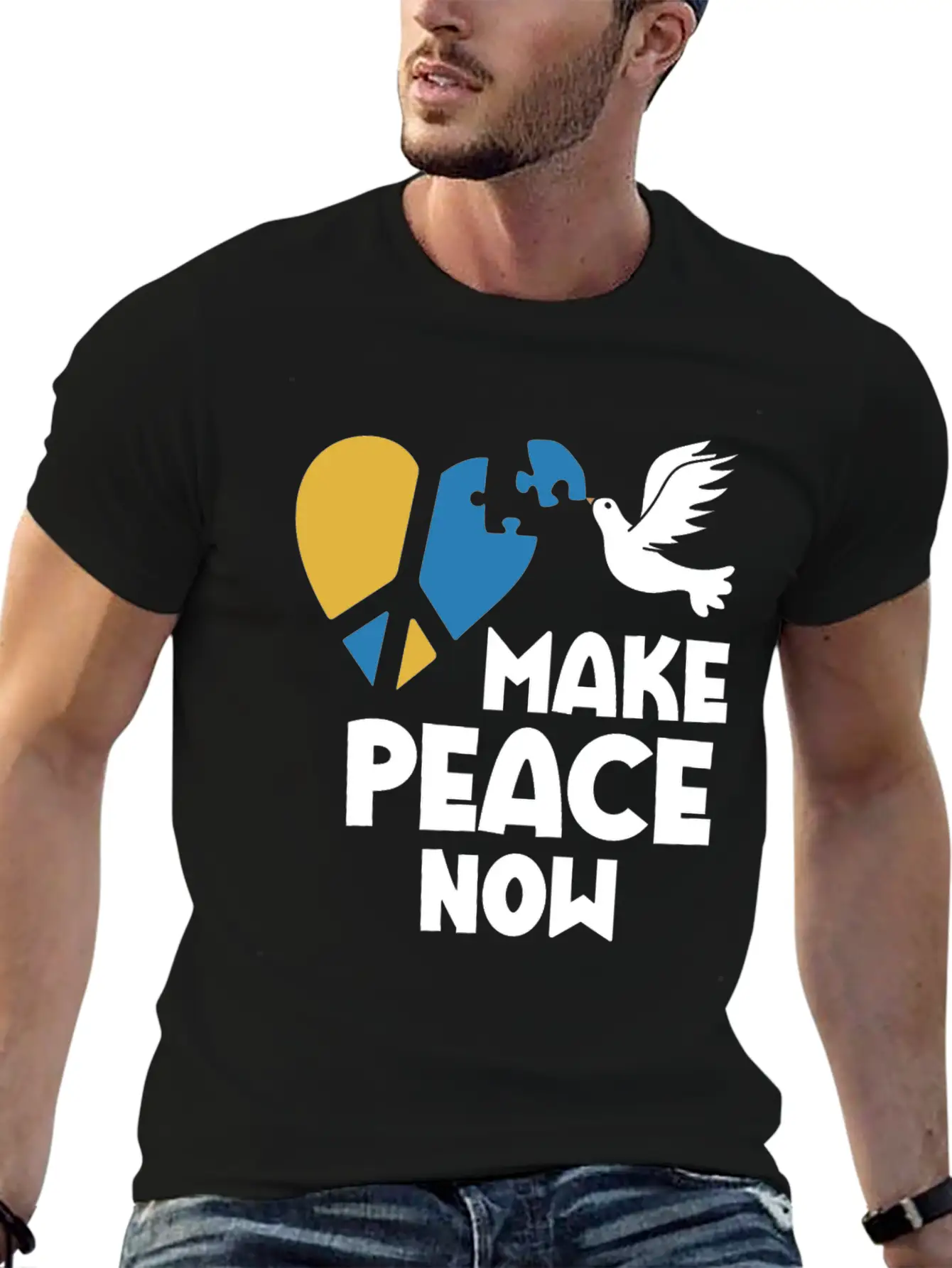 Make Peace Now In Ukraine And Have Mercy On Your B Unisex Casual T-Shirt – Clean Design For Daily Comfort