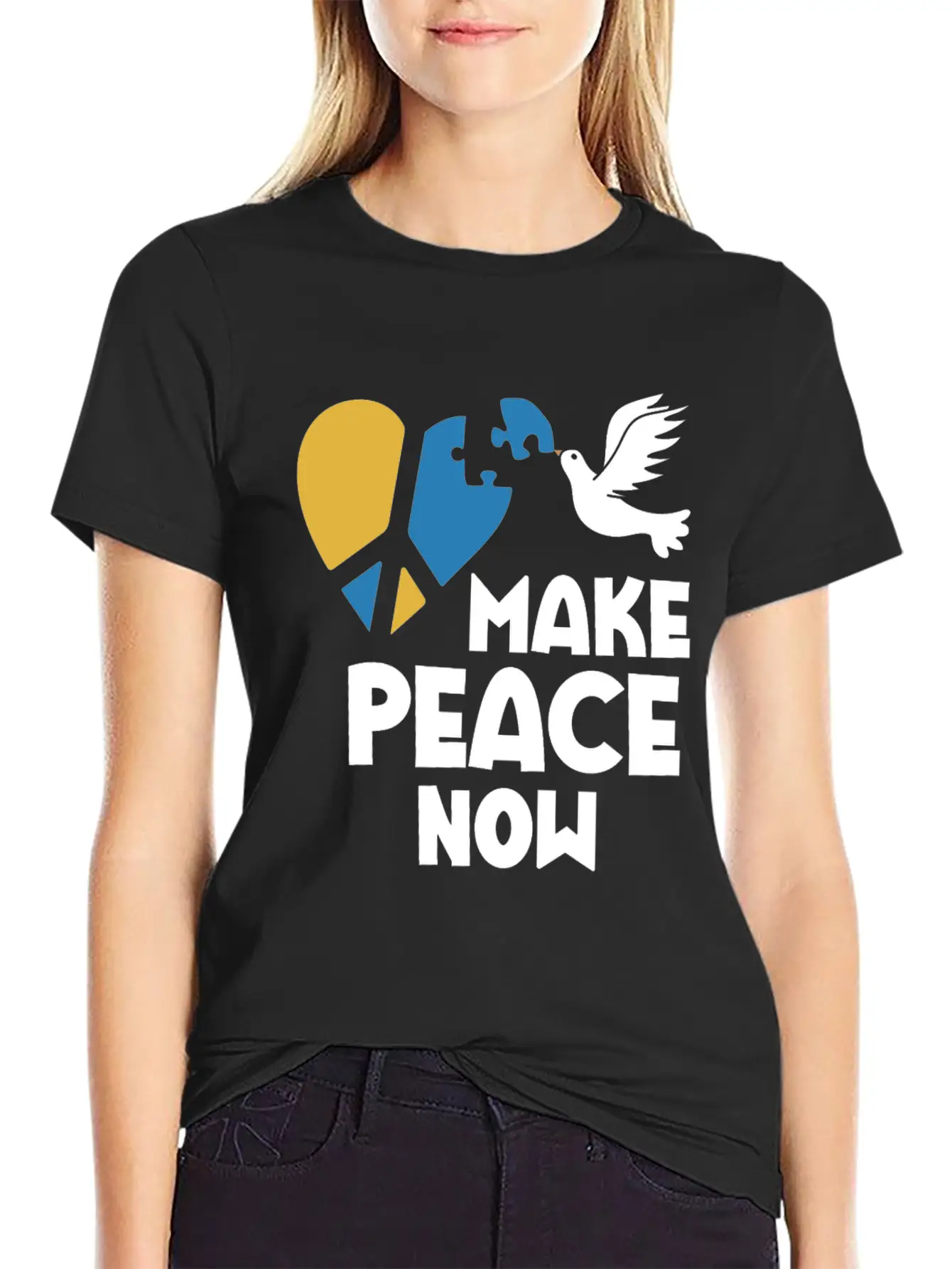 Make Peace Now In Ukraine And Have Mercy On Your B Unisex Casual T-Shirt – Clean Design For Daily Comfort