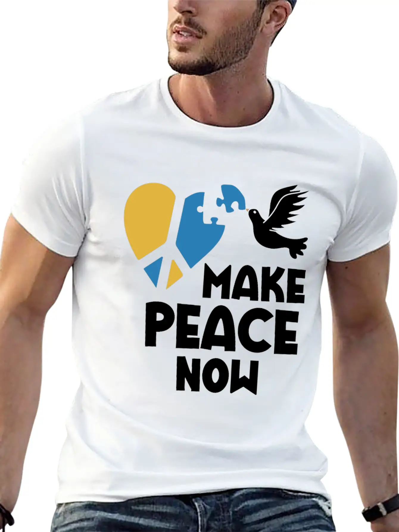 Make Peace Now In Ukraine And Have Mercy On Your B Unisex Casual T-Shirt – Clean Design For Daily Comfort