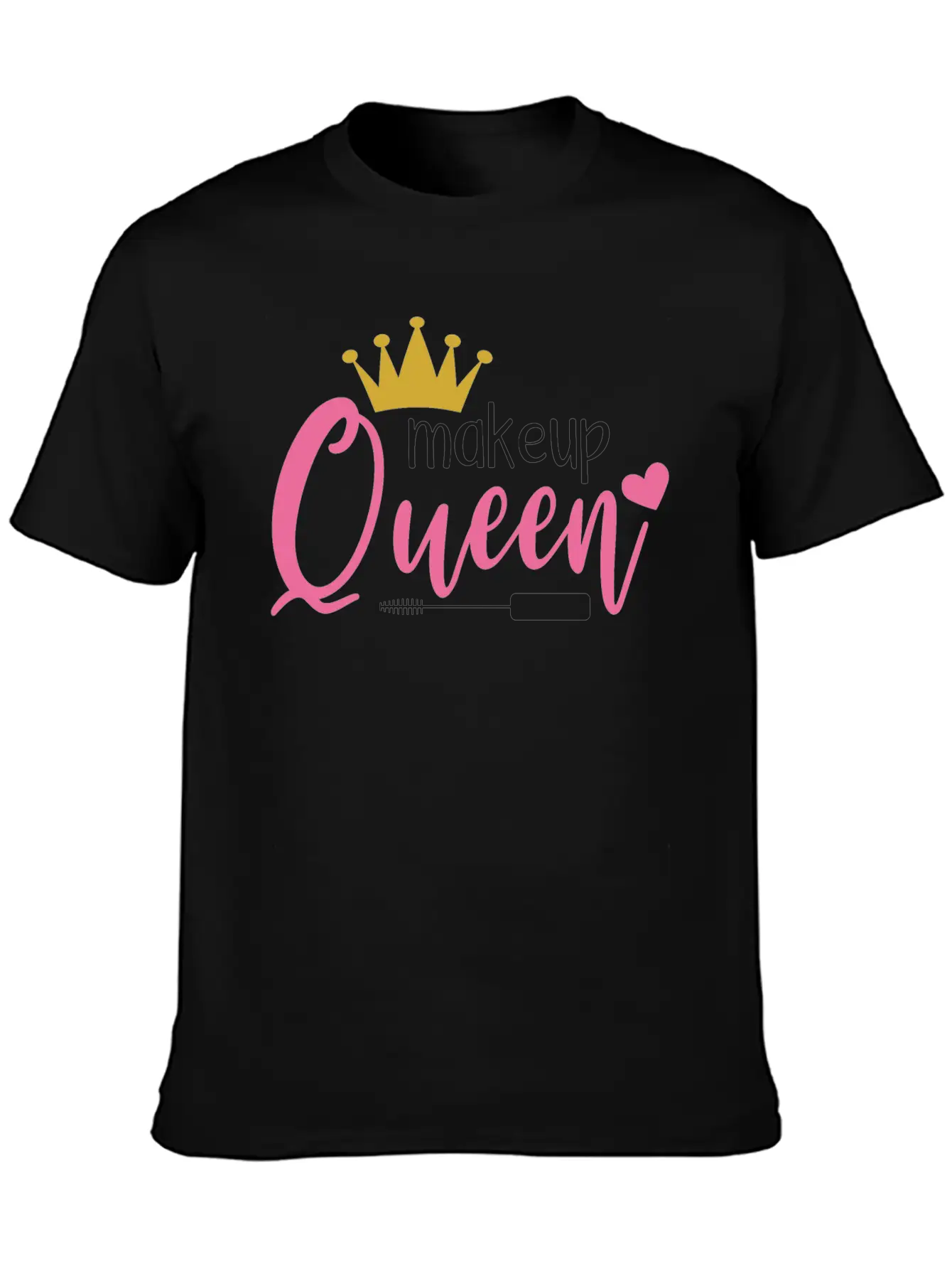 MAKEUP QUEEN Unisex Casual T-Shirt – Clean Design For Daily Comfort