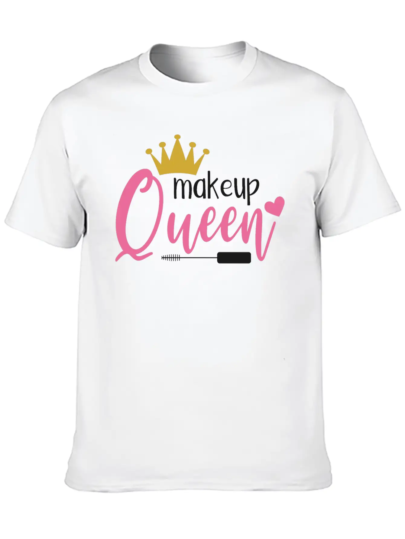 MAKEUP QUEEN Unisex Casual T-Shirt – Clean Design For Daily Comfort