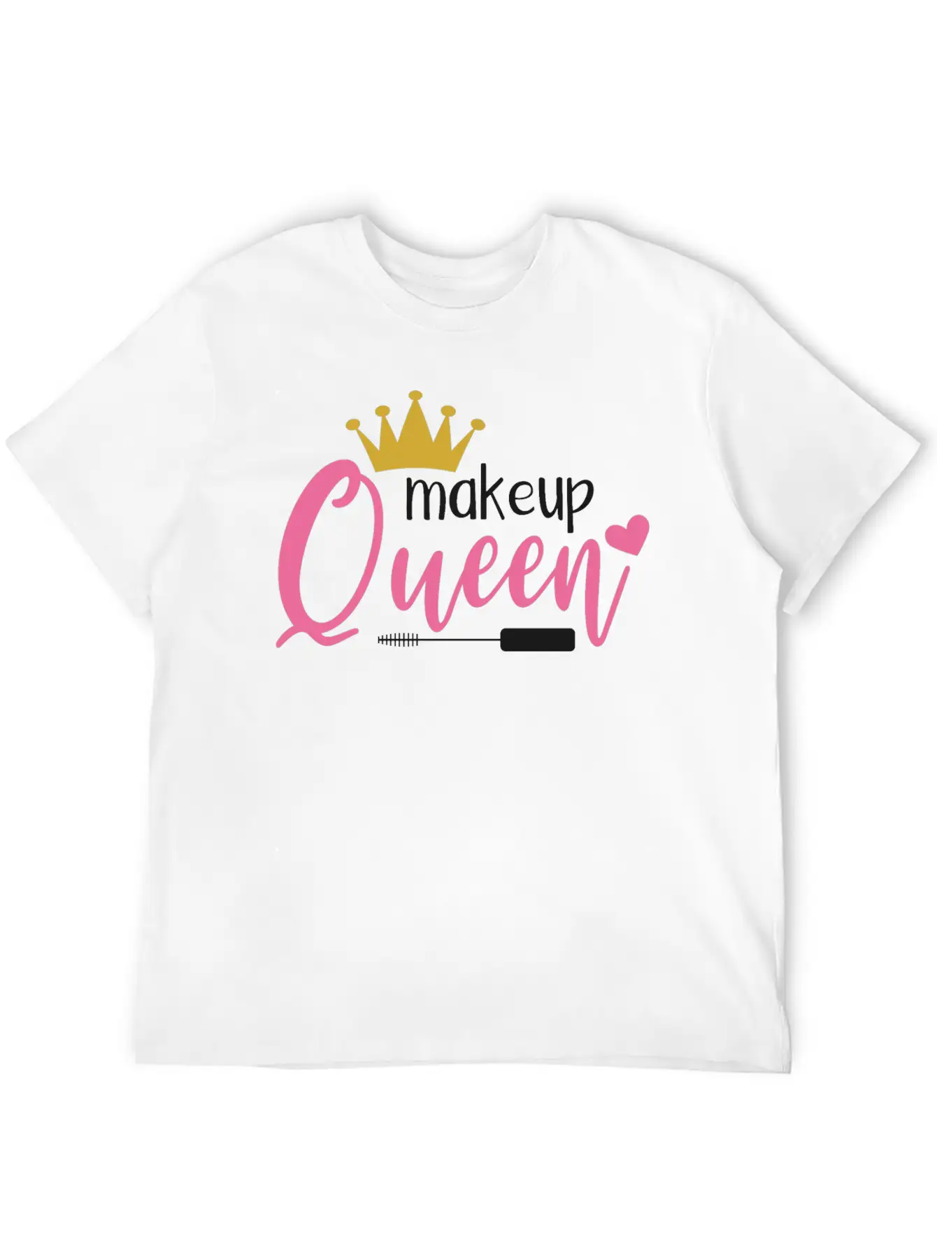 MAKEUP QUEEN Unisex Casual T-Shirt – Clean Design For Daily Comfort