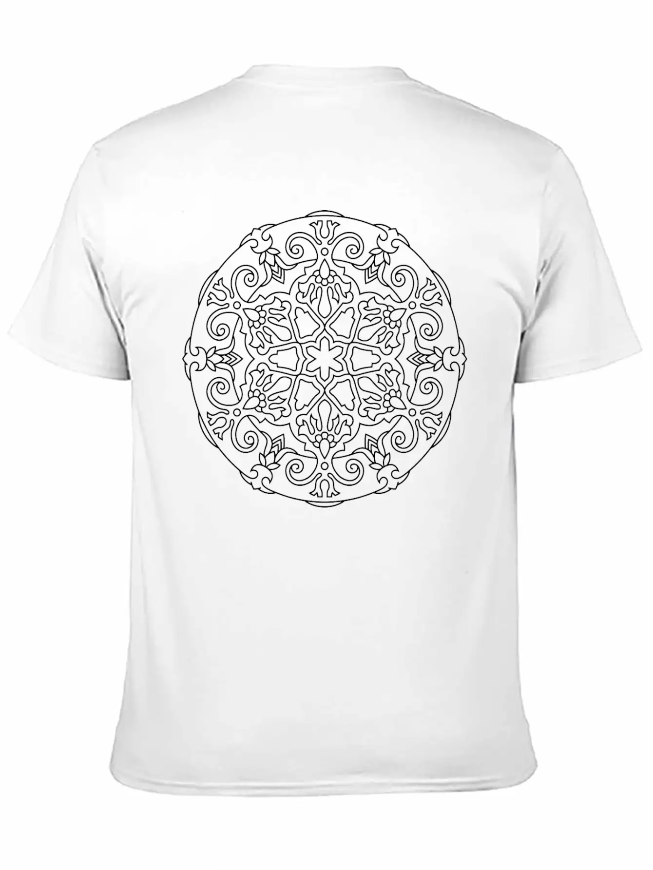 Mandala Design For Mandala Art Illustration, Manda Unisex Casual T-Shirt – Clean Design For Daily Comfort