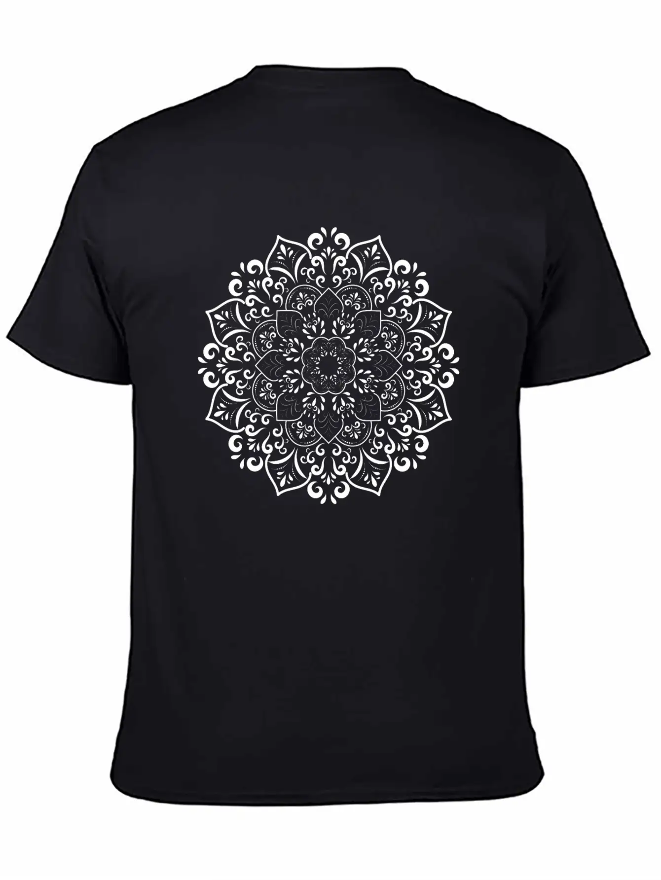 Mandala Meditation Flower Art Unisex Casual T-Shirt – Clean Design For Daily Comfort