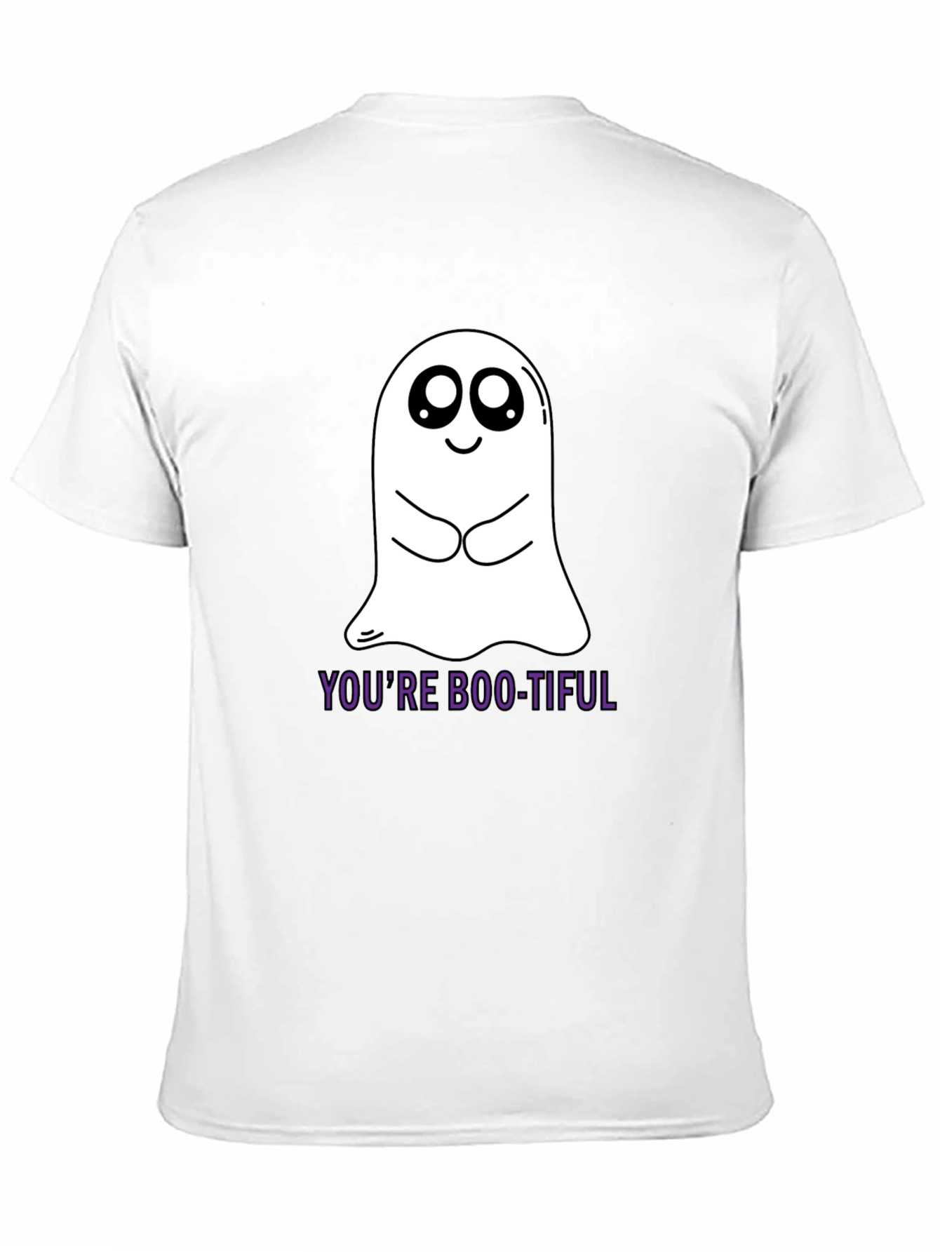 Boo-tiful Ghost Graphic Tee - Soft Cotton Black Shirt