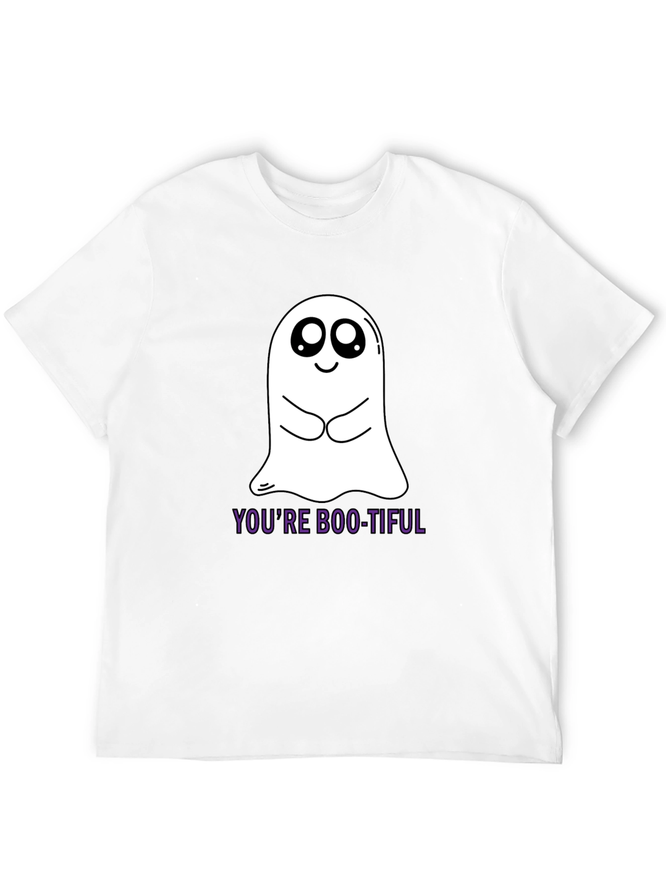 Boo-tiful Ghost Graphic Tee - Soft Cotton Black Shirt