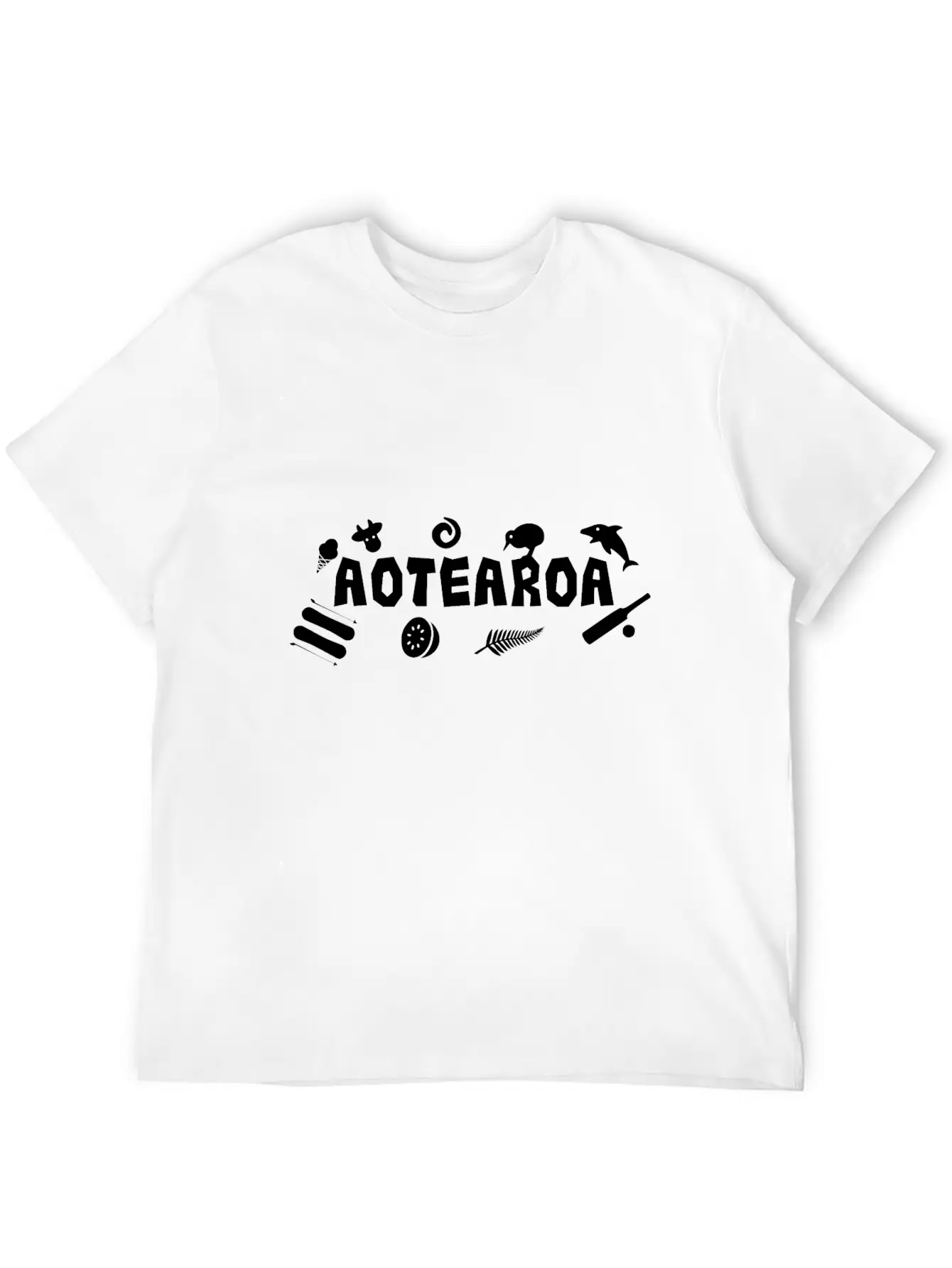 Maori Aotearoa New Zealand Icons - Gift Idea Unisex Casual T-Shirt – Clean Design For Daily Comfort