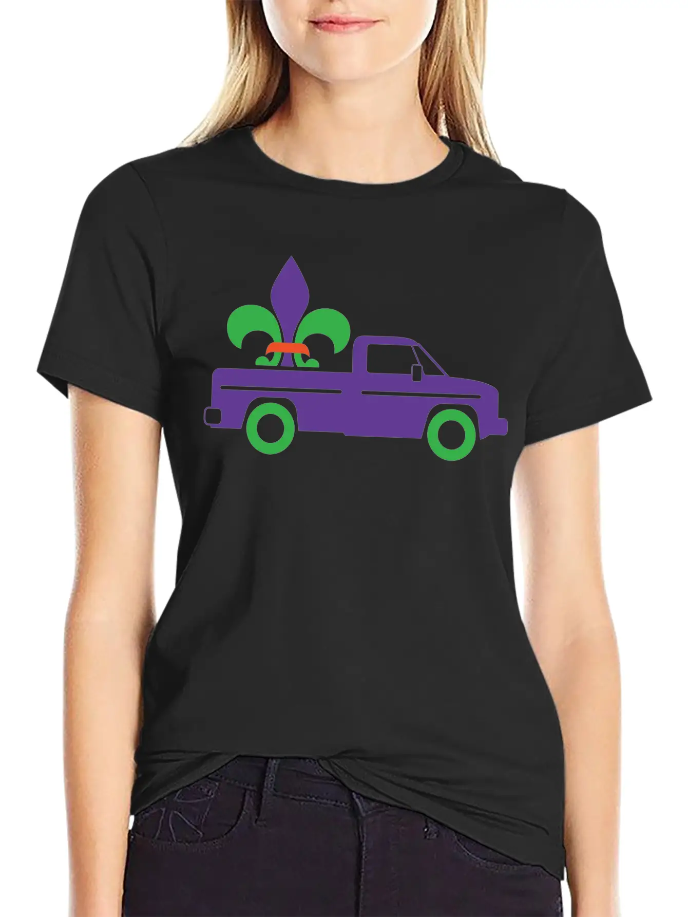 Mardi Gras Truck Gift Unisex Casual T-Shirt – Clean Design For Daily Comfort