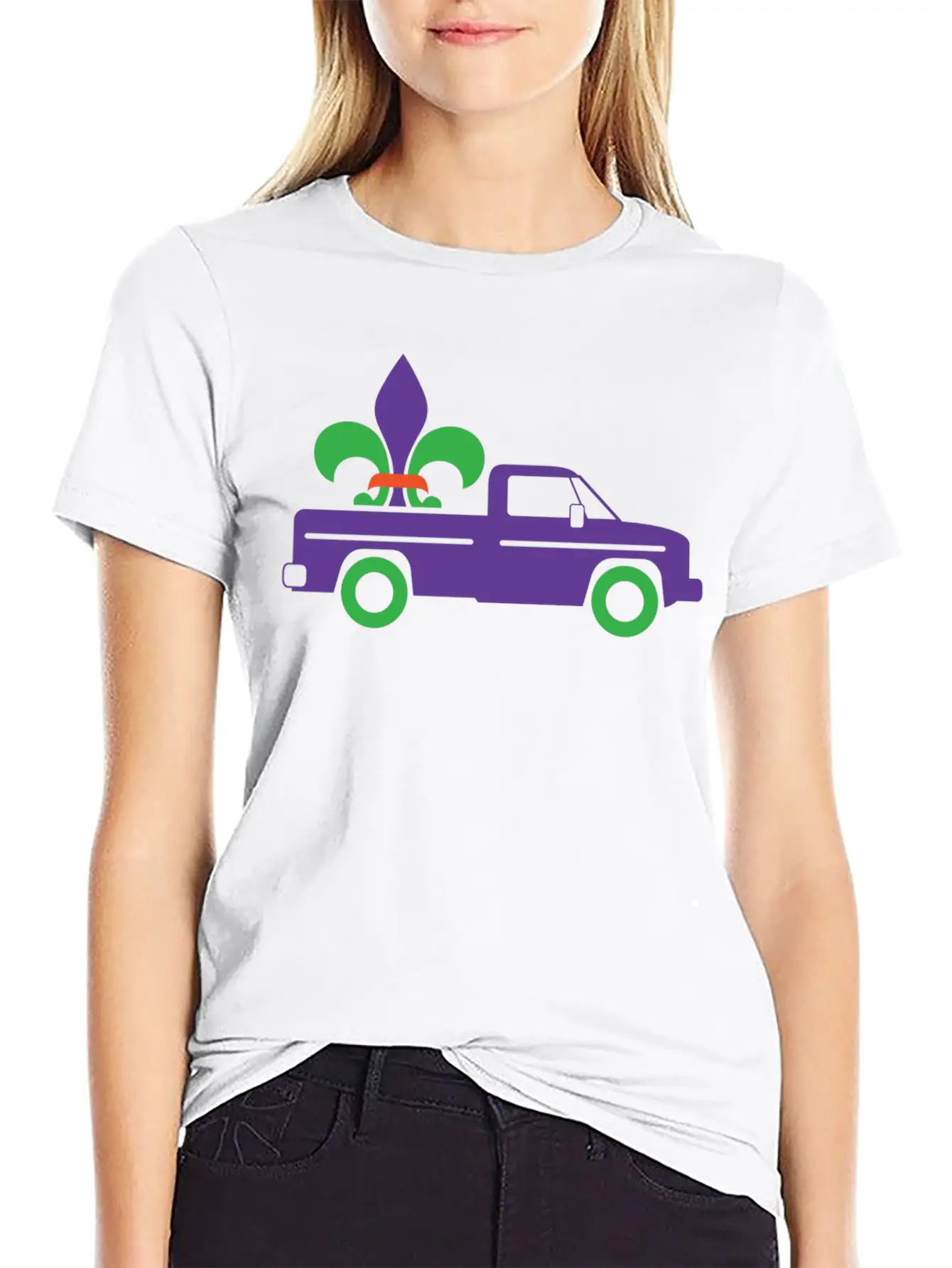 Mardi Gras Truck Gift Unisex Casual T-Shirt – Clean Design For Daily Comfort