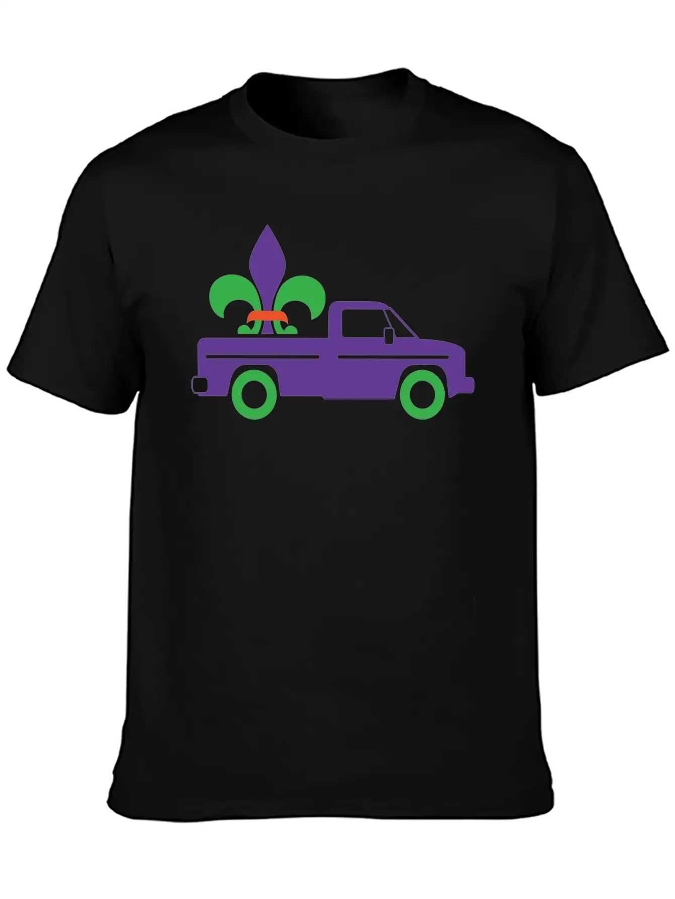 Mardi Gras Truck Gift Unisex Casual T-Shirt – Clean Design For Daily Comfort