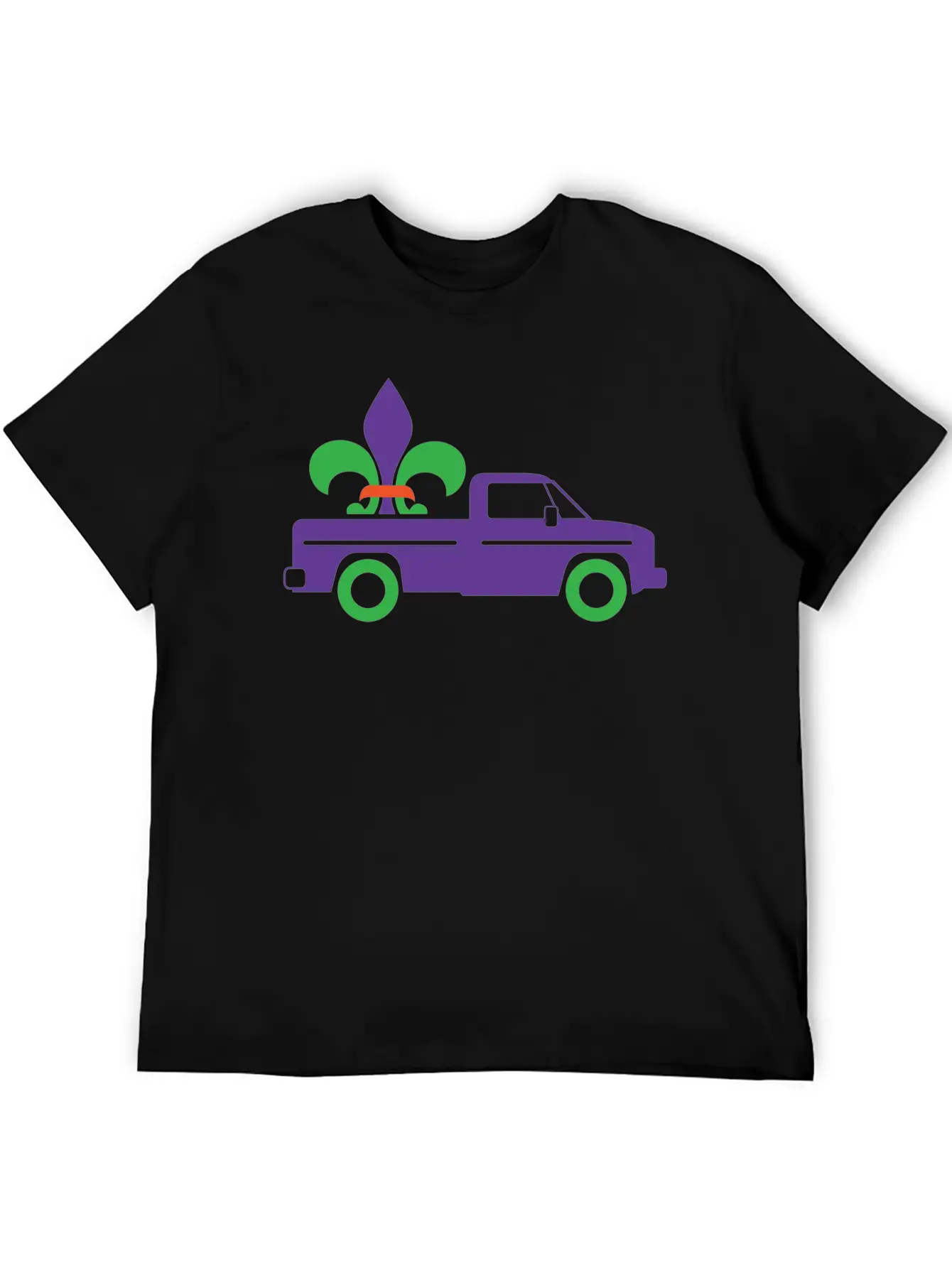 Mardi Gras Truck Gift Unisex Casual T-Shirt – Clean Design For Daily Comfort