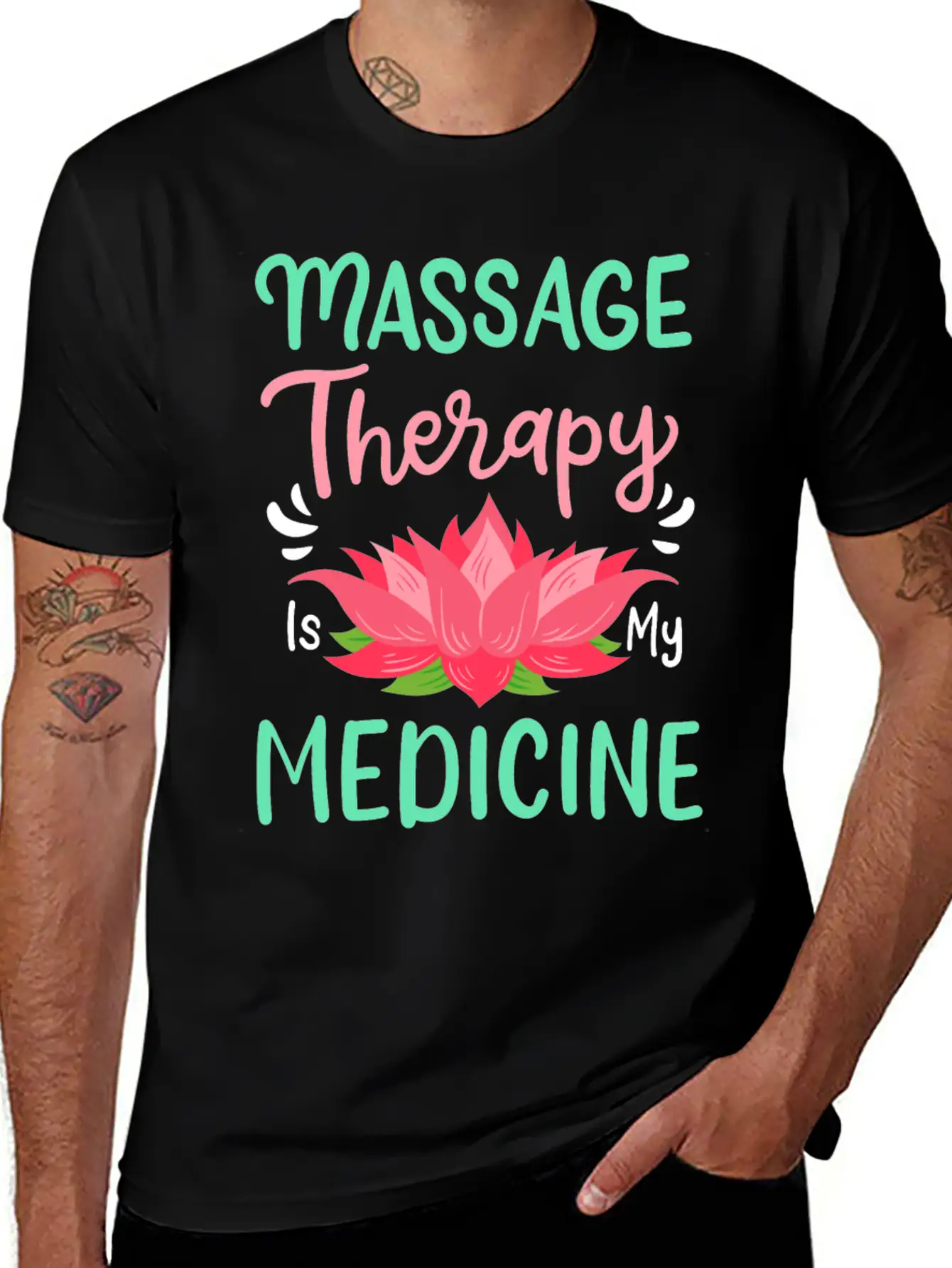 Massage Therapy Unisex Casual T-Shirt – Clean Design For Daily Comfort